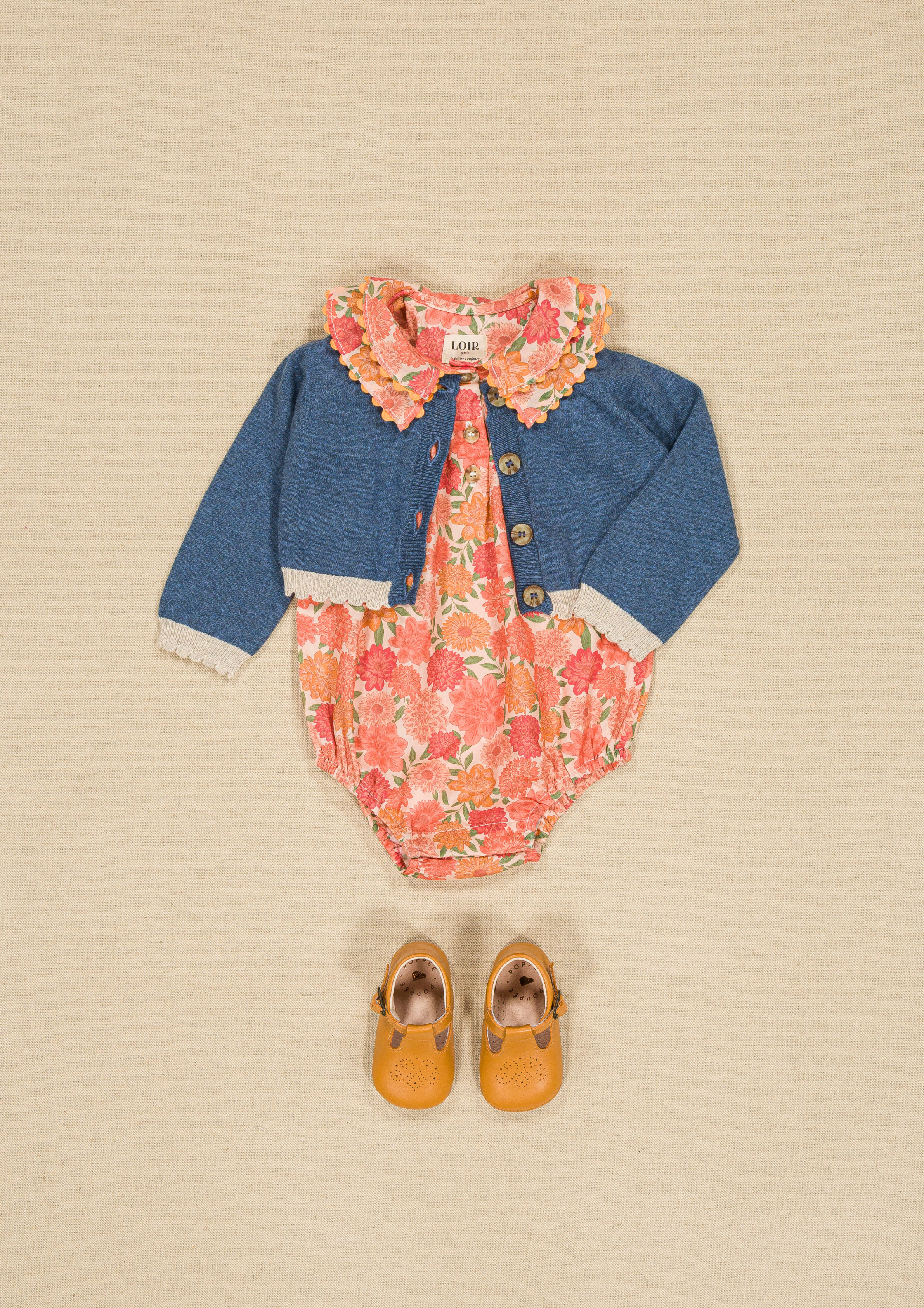 Barboteuse Toinette - Pivoine