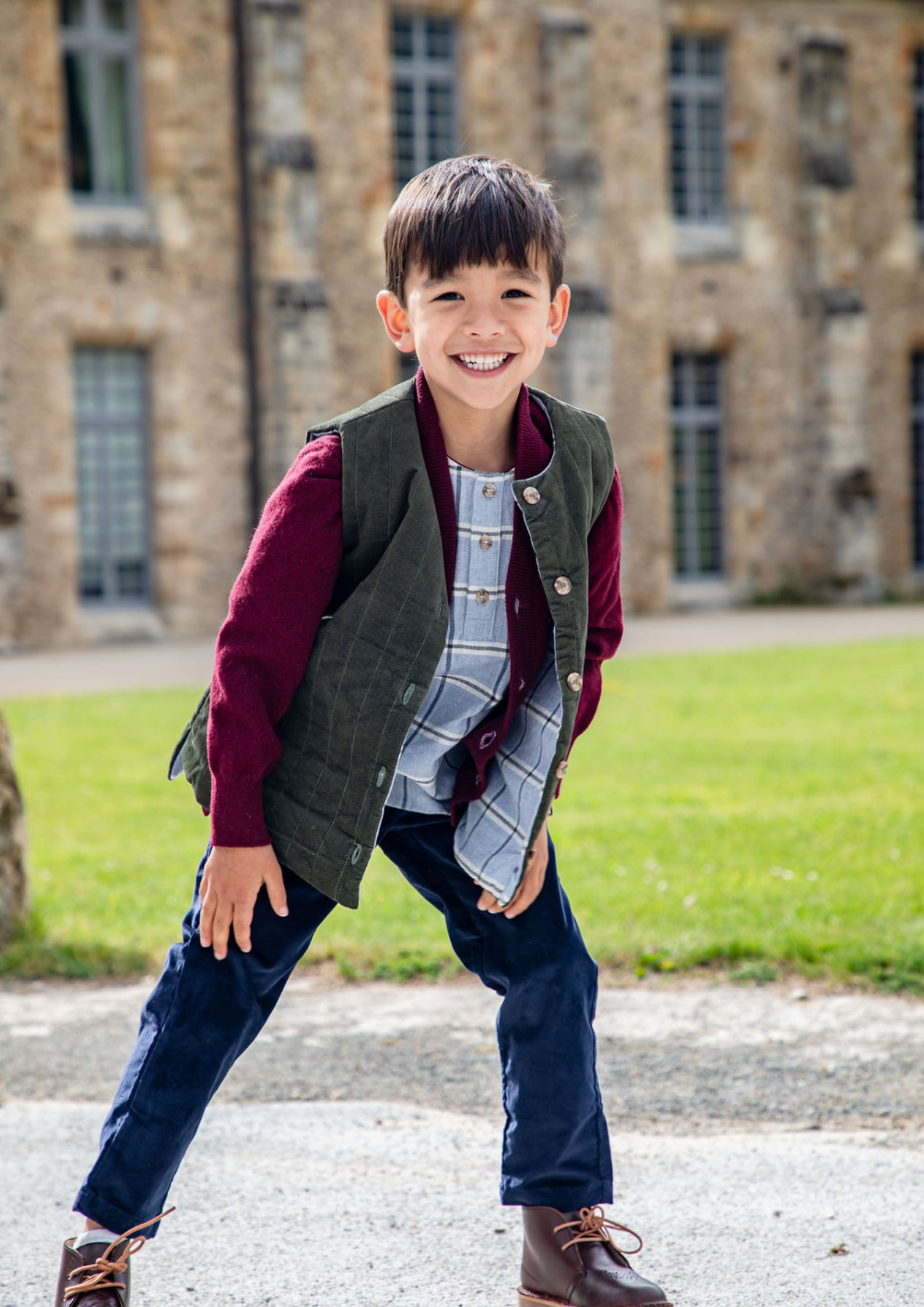 VESTE GABRIEL - Velours vert