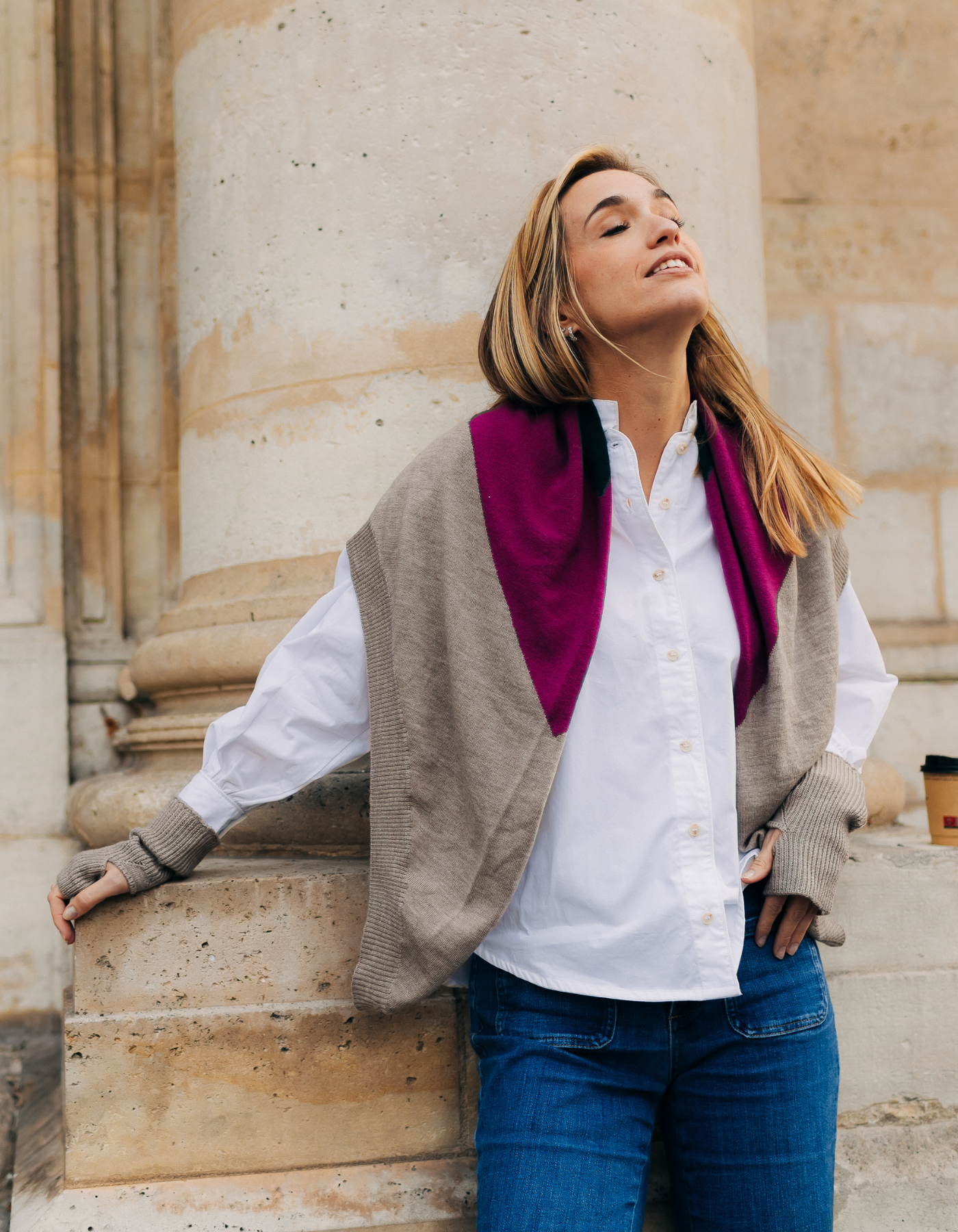 Maxi châle JANE - Tricolore