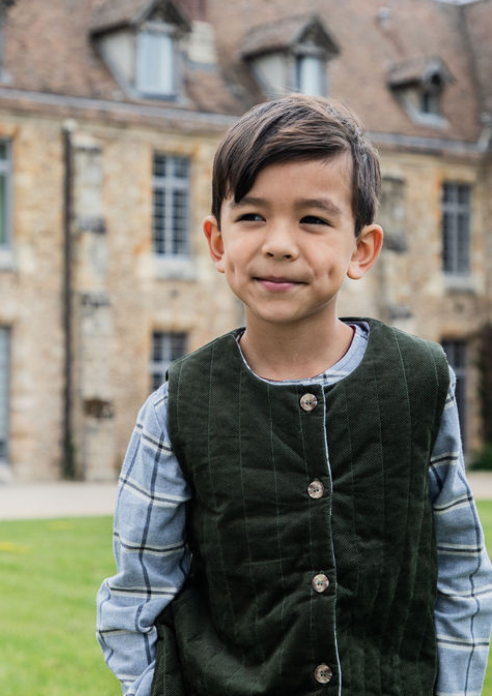 VESTE GABRIEL - Velours vert