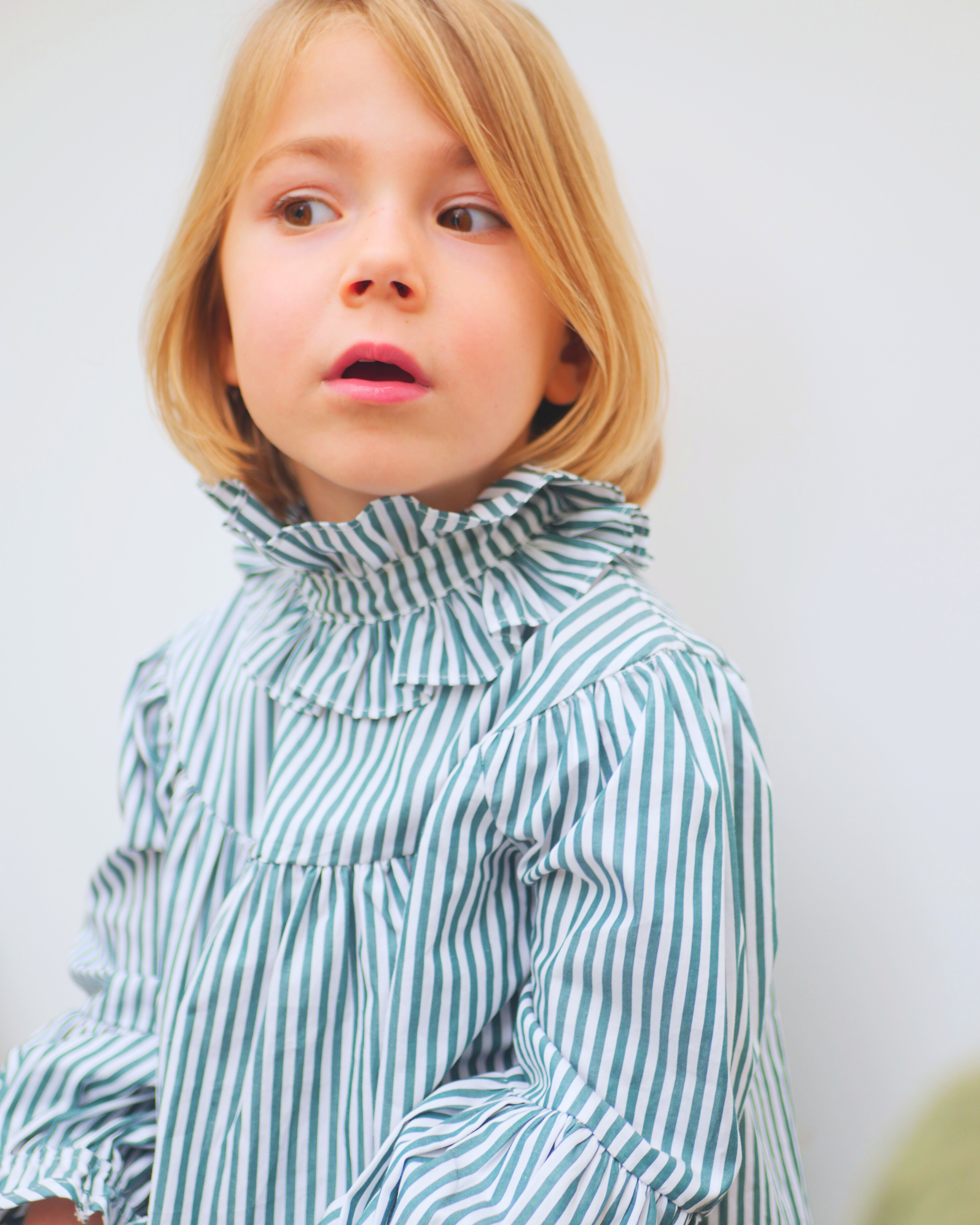 Blouse ESPÉRANCE - Rayures Vertes