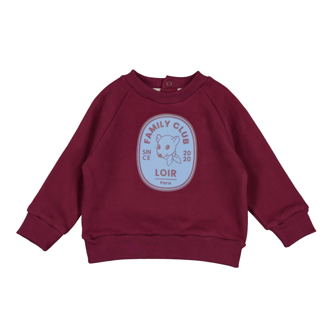 Sweat CLUB - Bordeaux femme