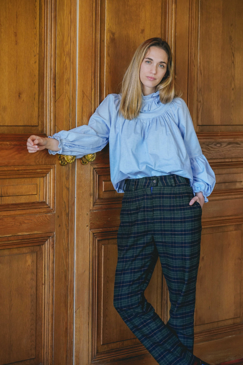 Blouse ESPERANCE - Twill bleu