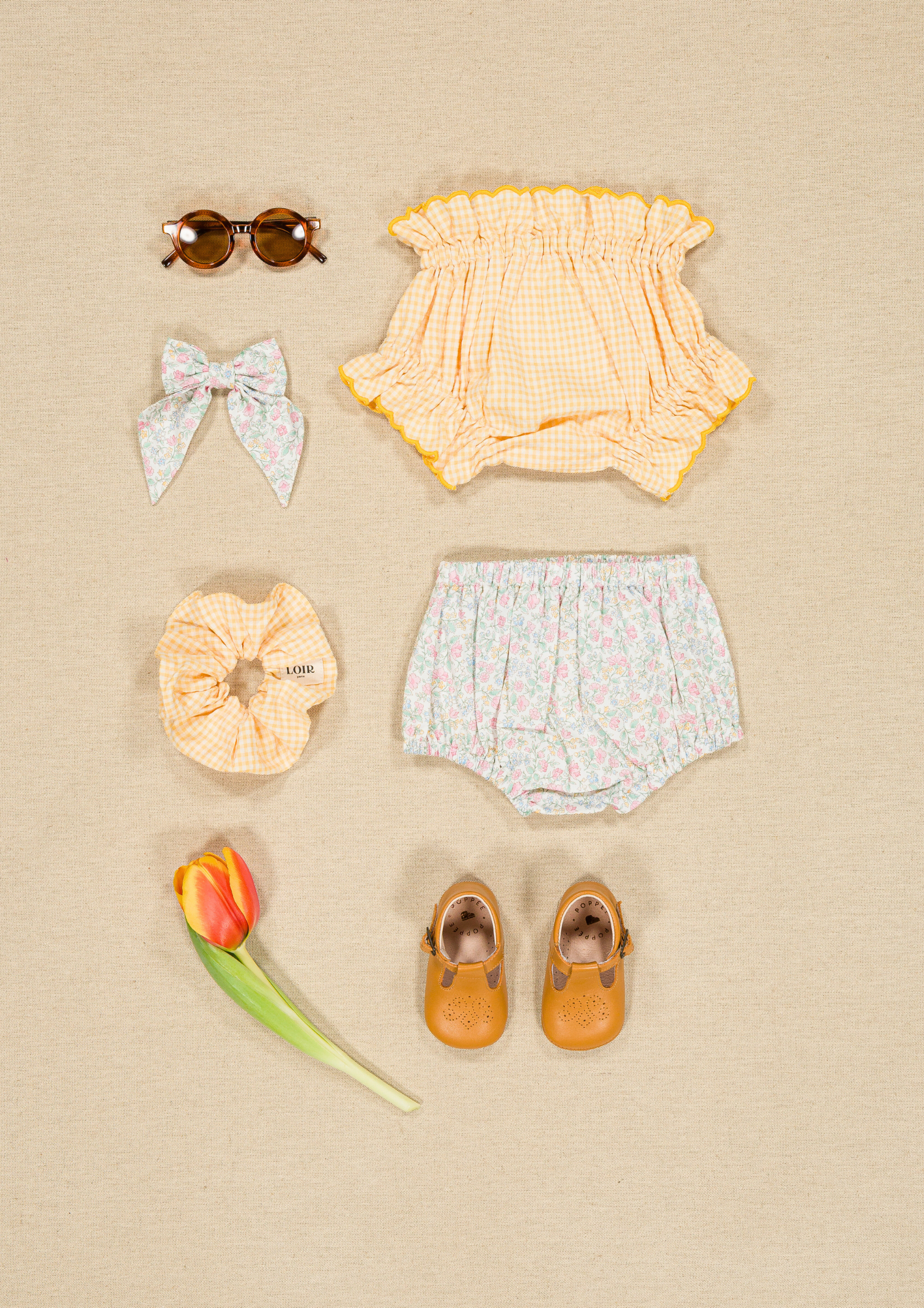 Barette Carlotta - Fleurs roses