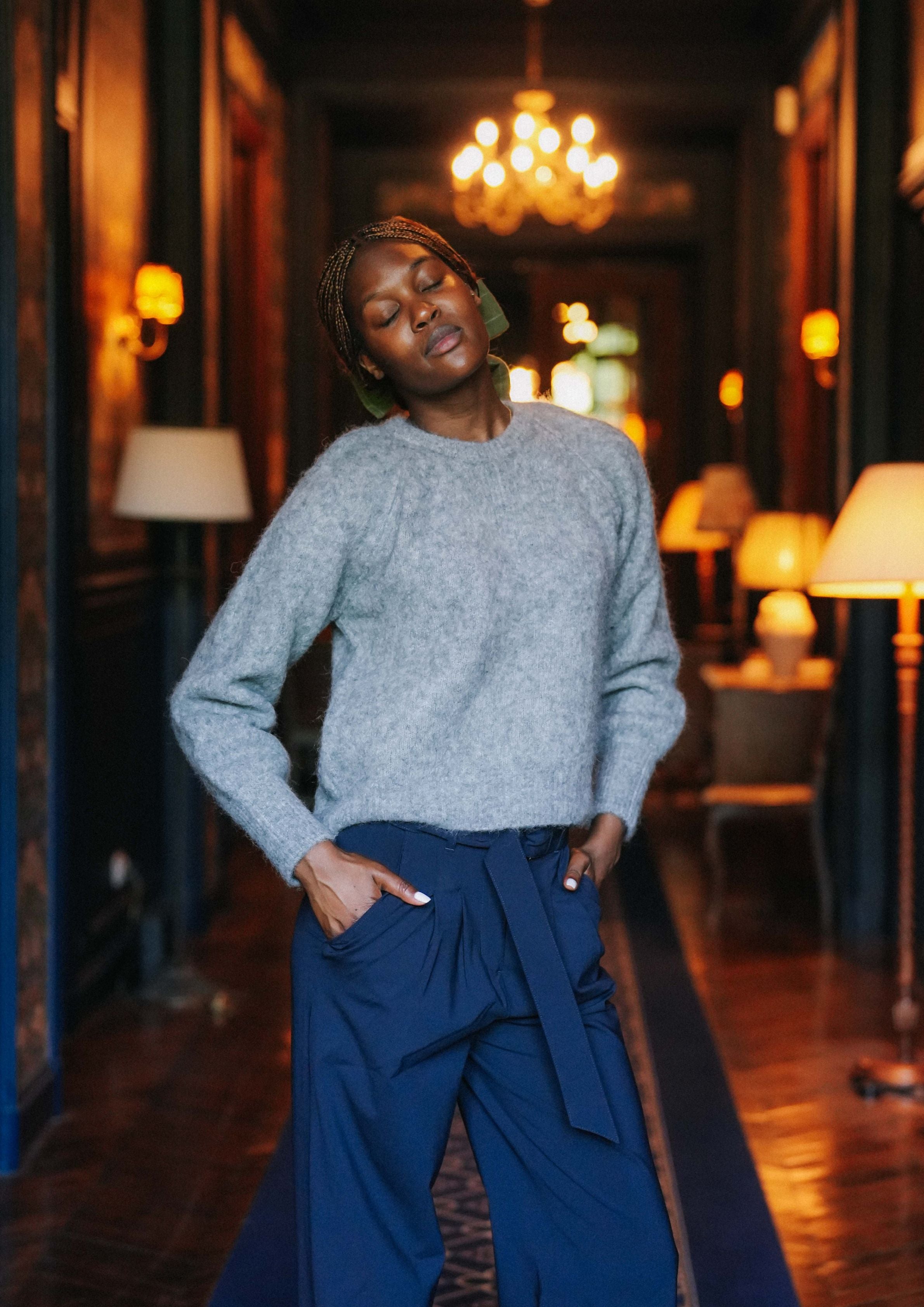 MADAME - PULL OLYMPE - GRIS