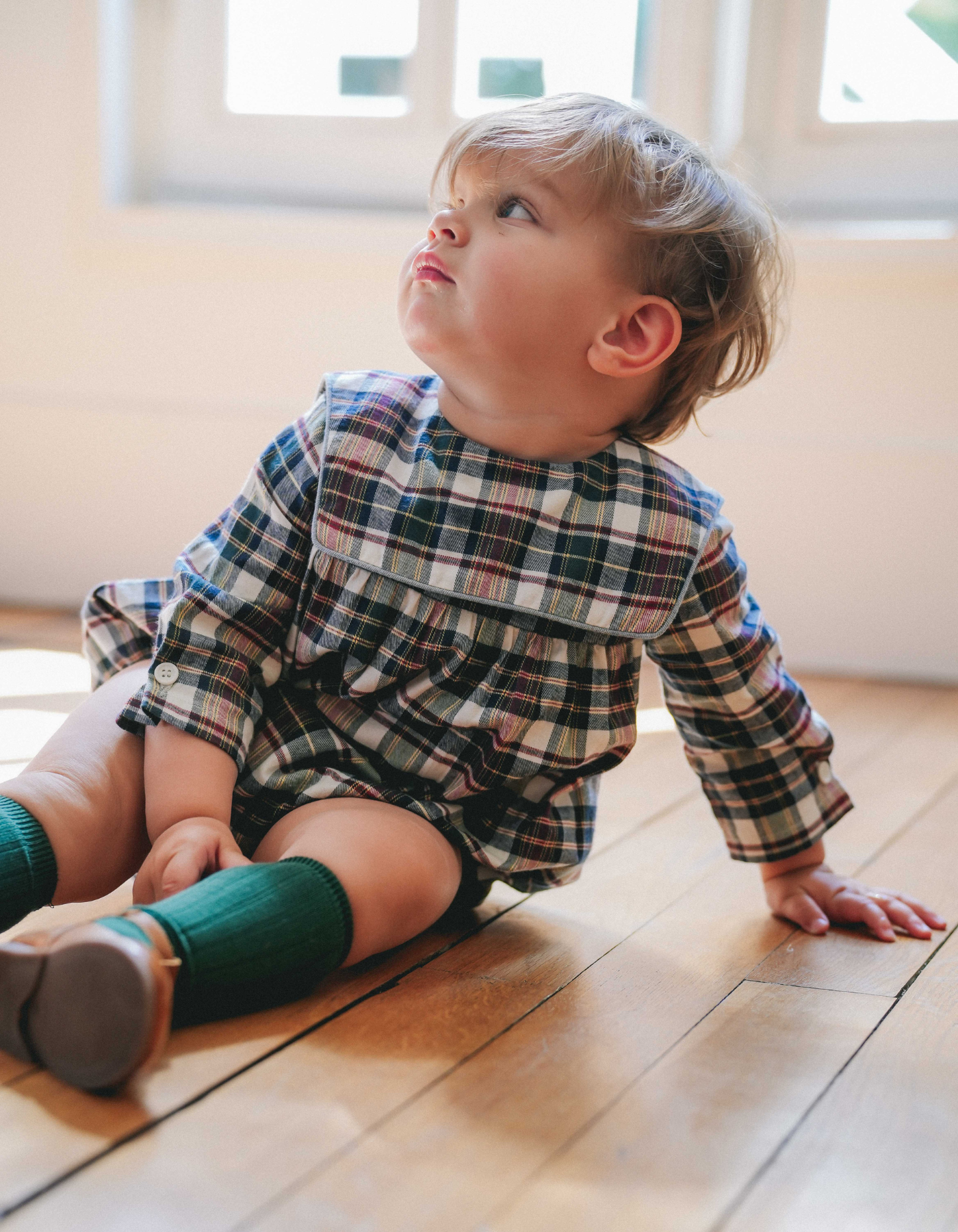 Barboteuse Sisi - Tartan de Noël