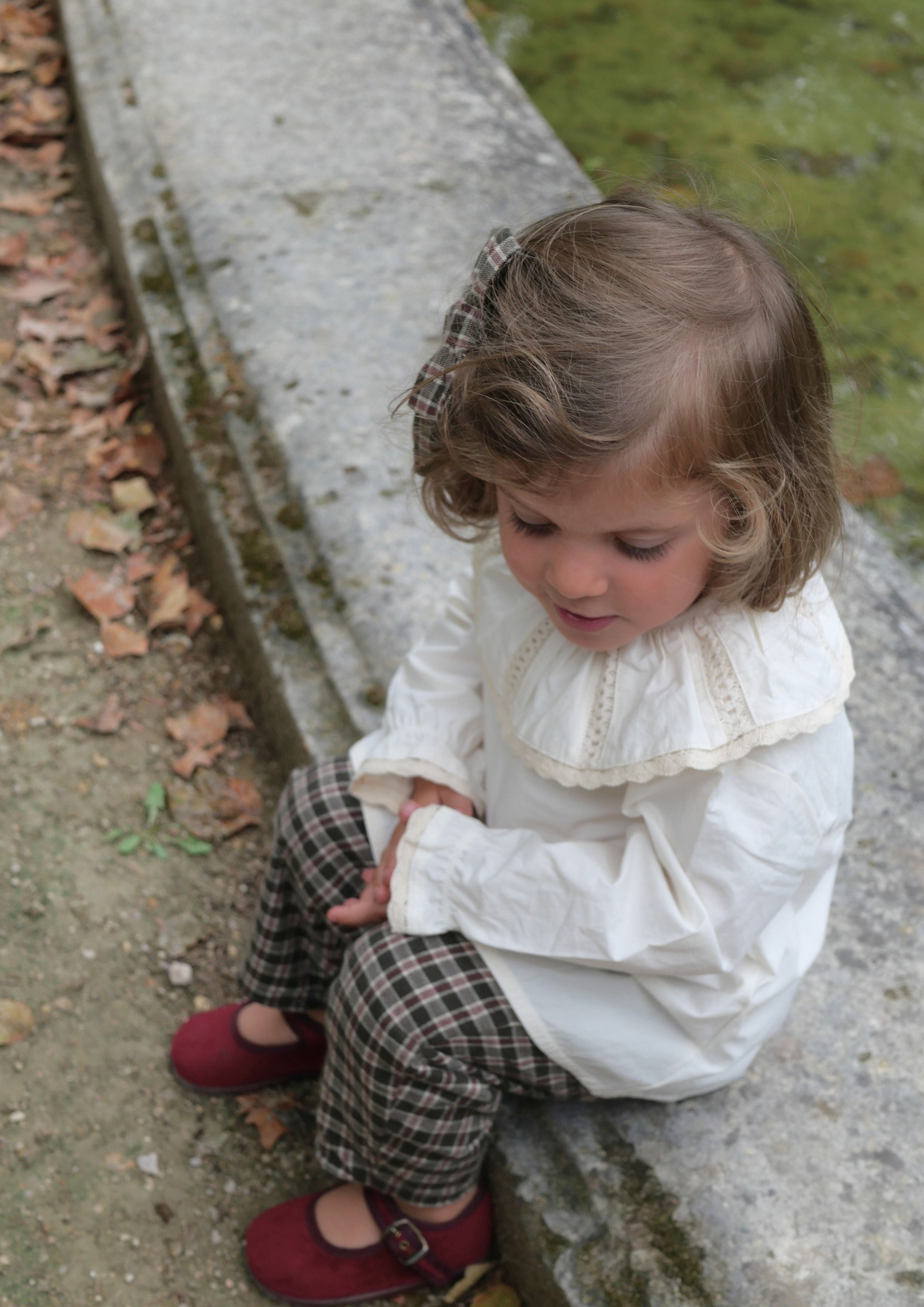 Barrette Carlotta - Tartan gris