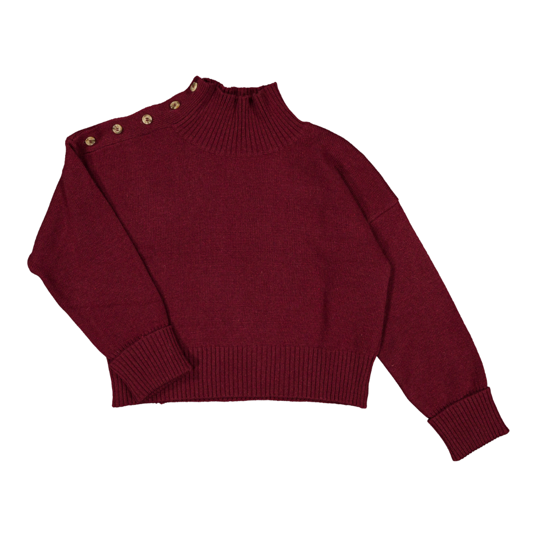 FW26 - MADAME - PULL SIMONE - BORDEAUX