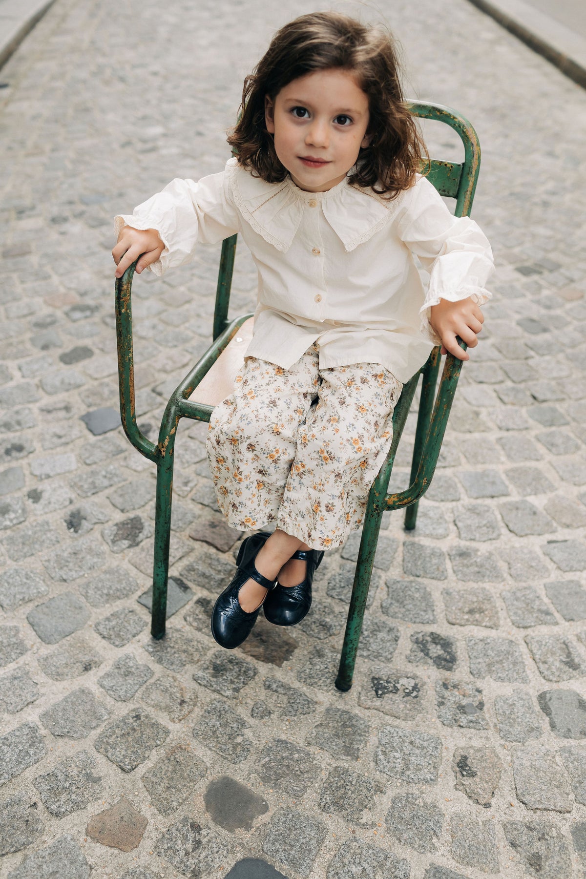 Pantalon Roma - Velours Fleuri
