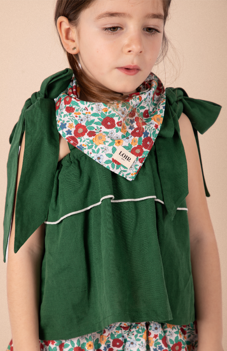 Foulard Alfred - Coquelicot