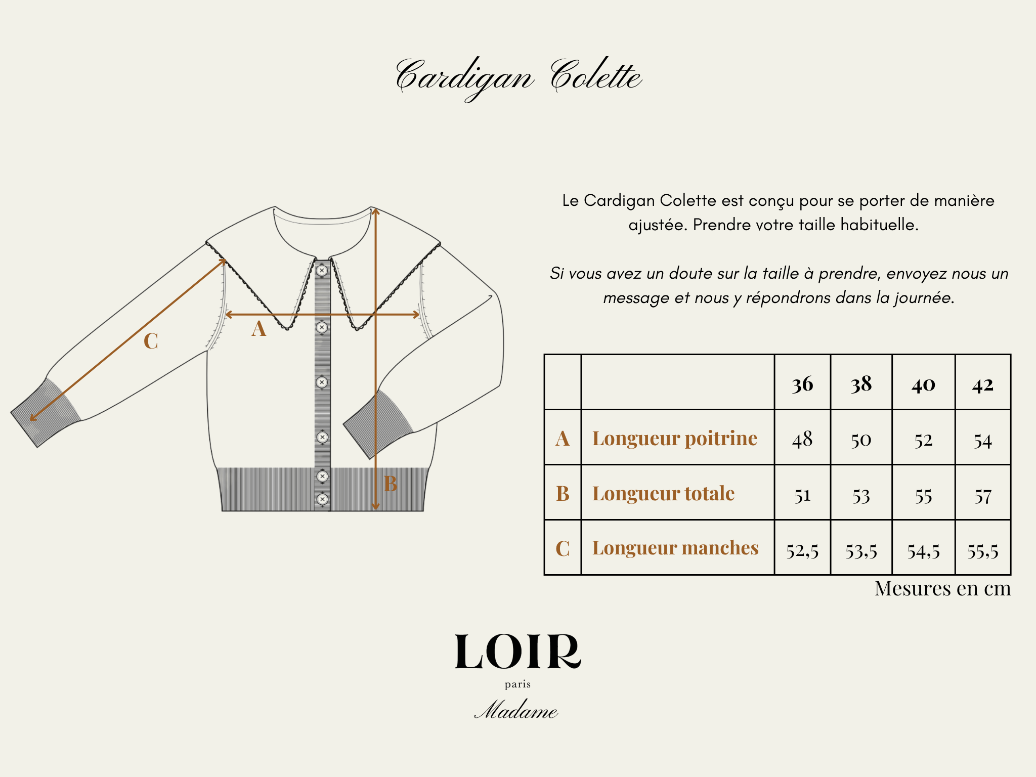 Cardigan COLETTE - Beige / Fushia