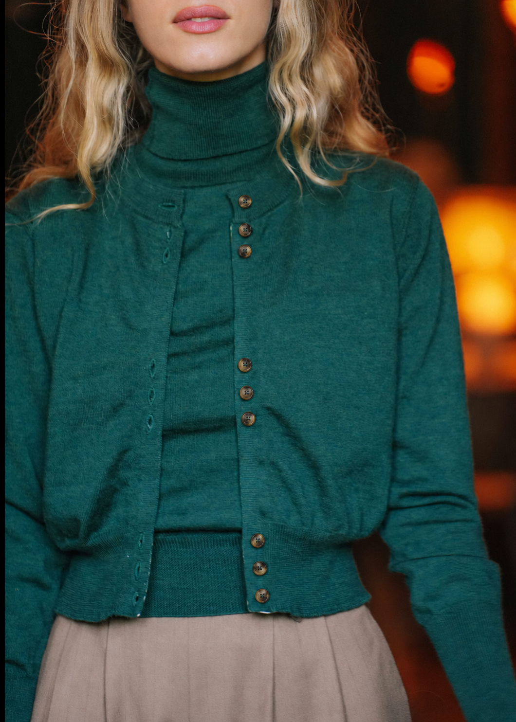 CARDIGAN CLEMENCE - VERT
