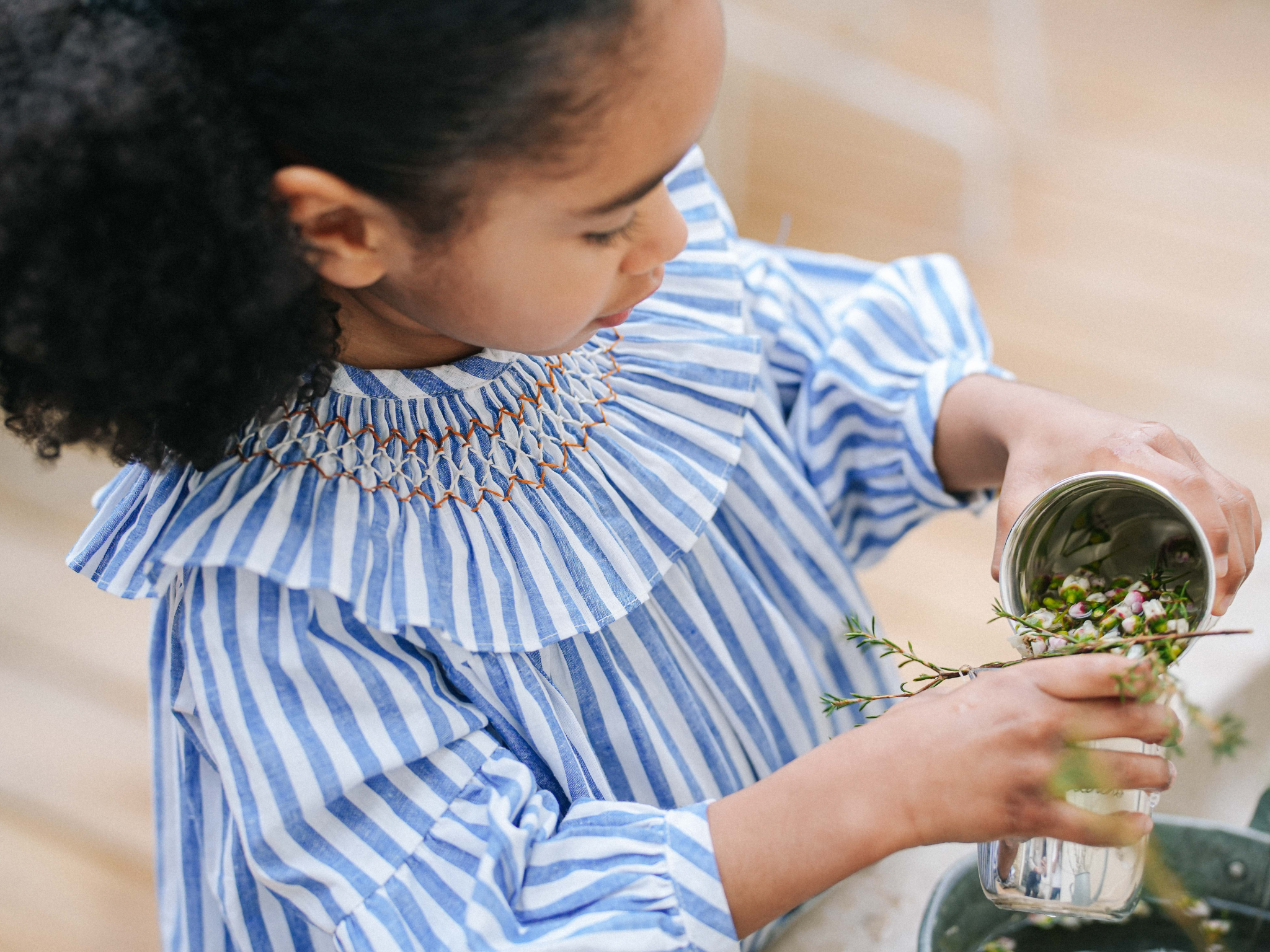 Robe BIANCA - Rayures bleues