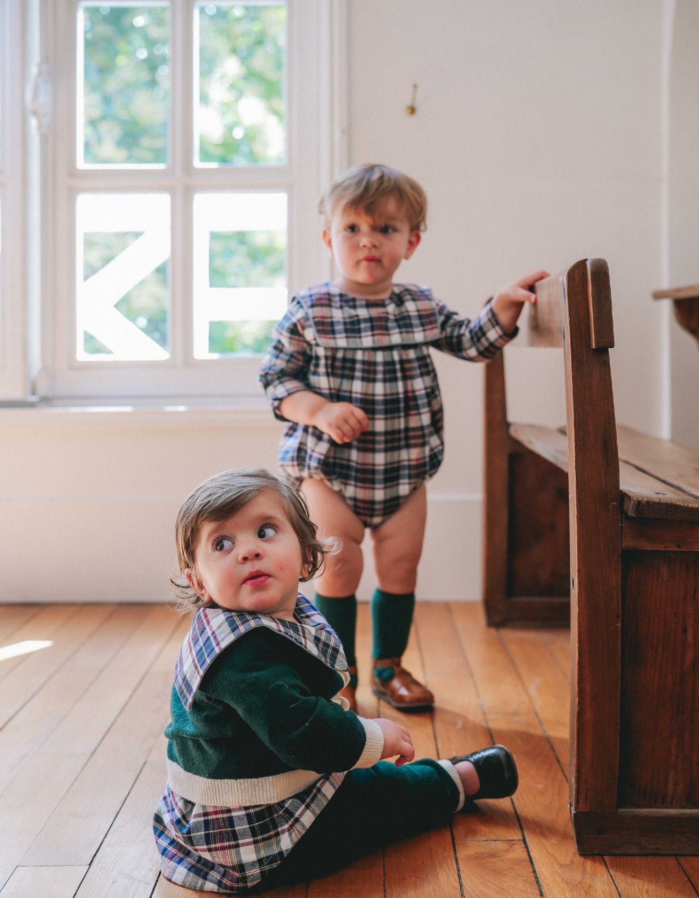 Barboteuse Sisi - Tartan de Noël