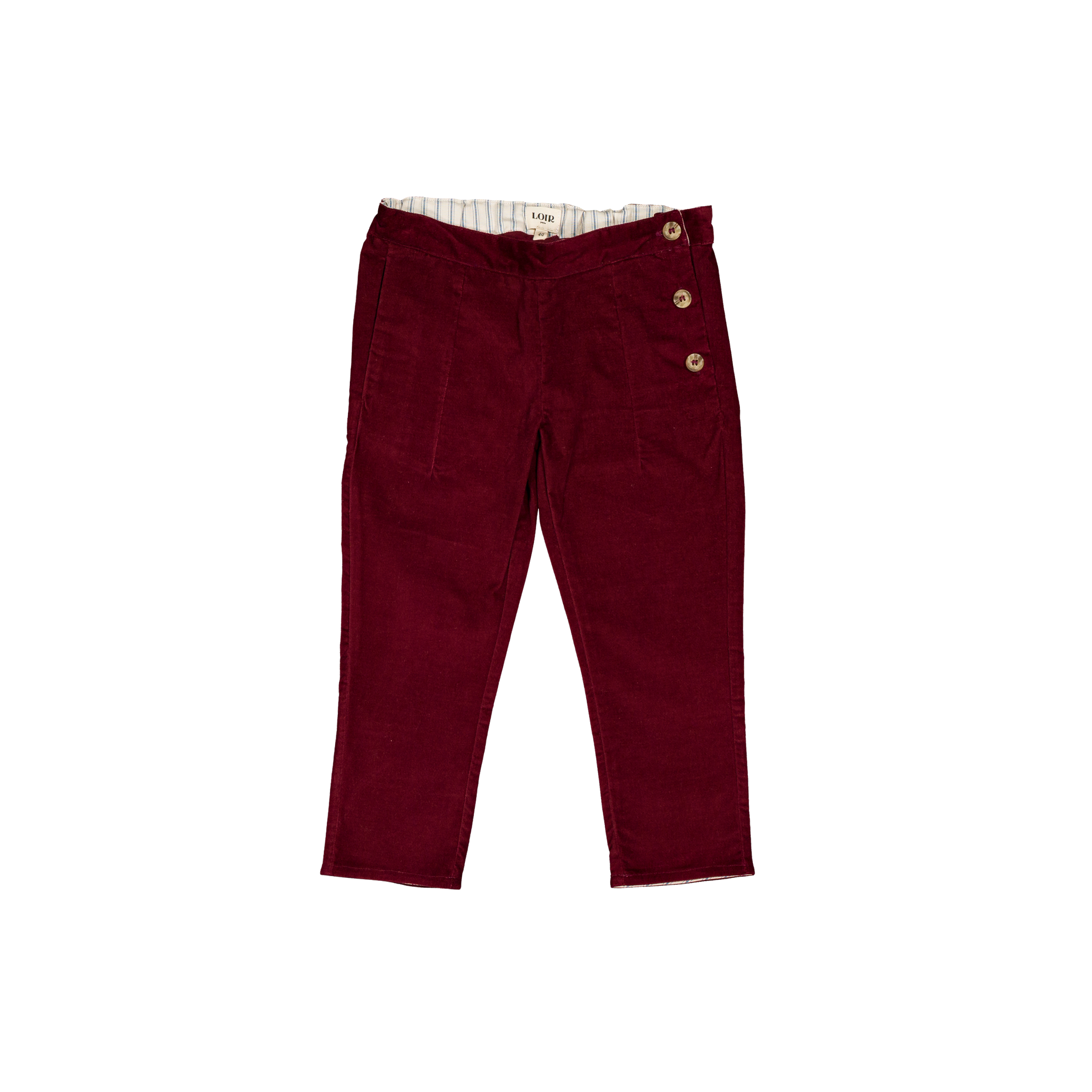 Pantalon Carotte - Velours bordeaux