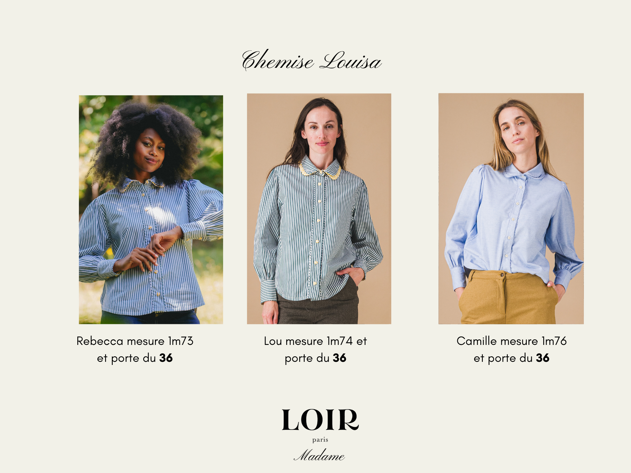Chemise LOUISA - Twill bleu