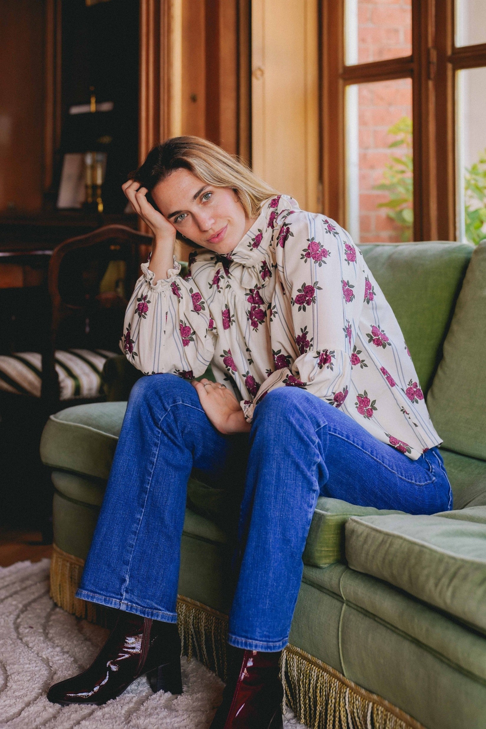 Blouse ESPERANCE - Pivoines