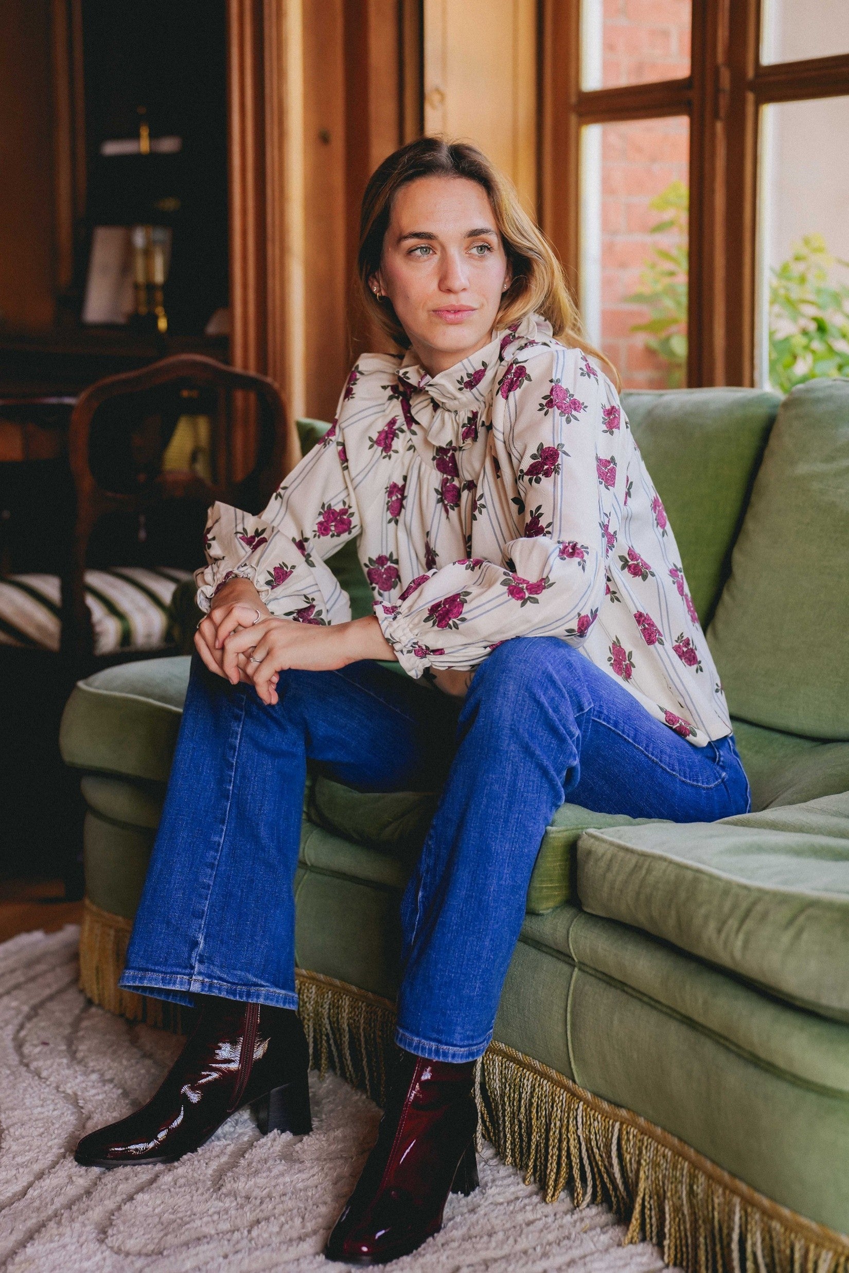 Blouse ESPERANCE - Pivoines
