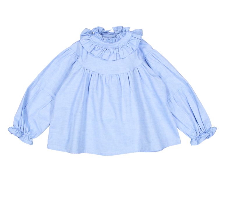 Blouse ESPERANCE - Twill bleu