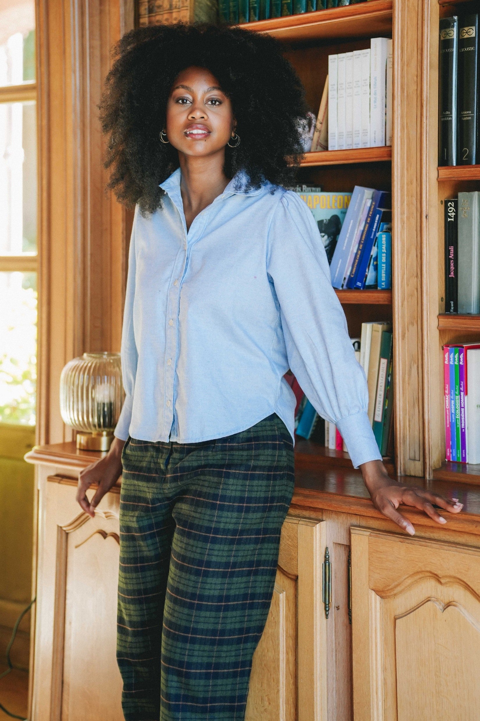 Chemise LOUISA - Twill bleu
