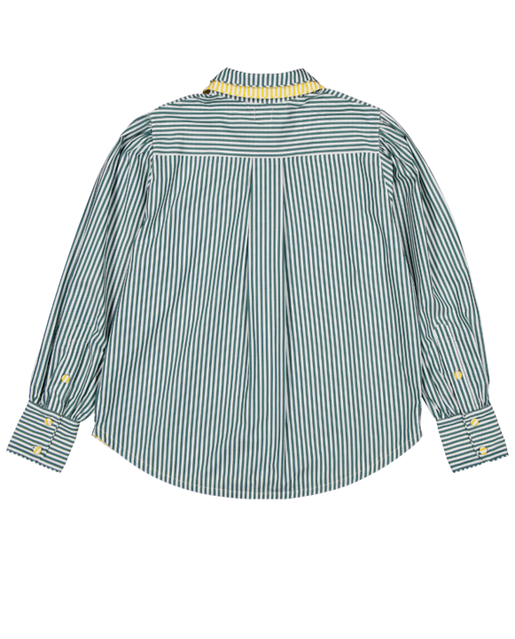 Chemise LOUISA - Rayures vertes