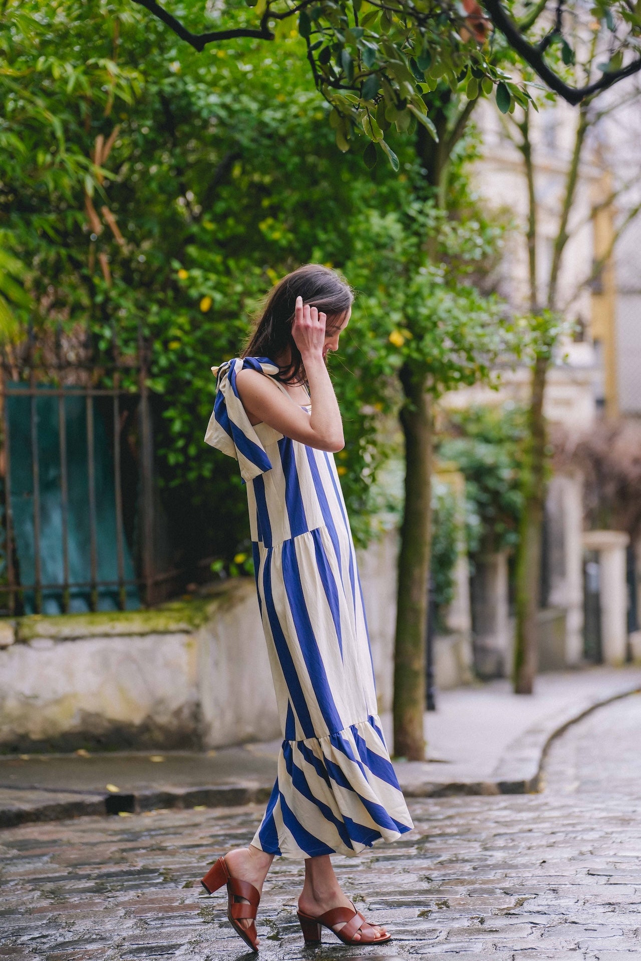 Robe Pina - Madame - Maxi rayures bleues