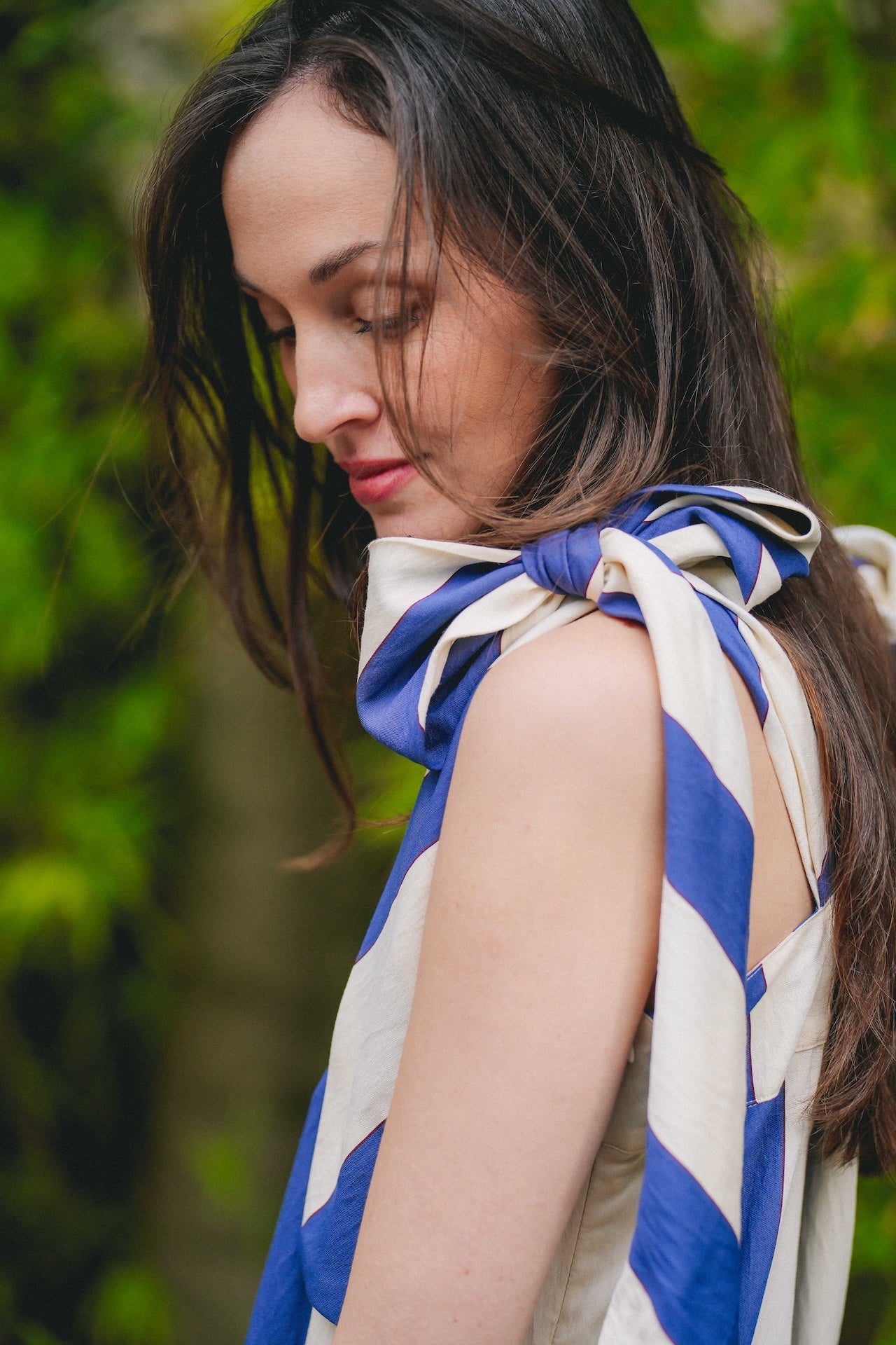 Robe Pina - Madame - Maxi rayures bleues