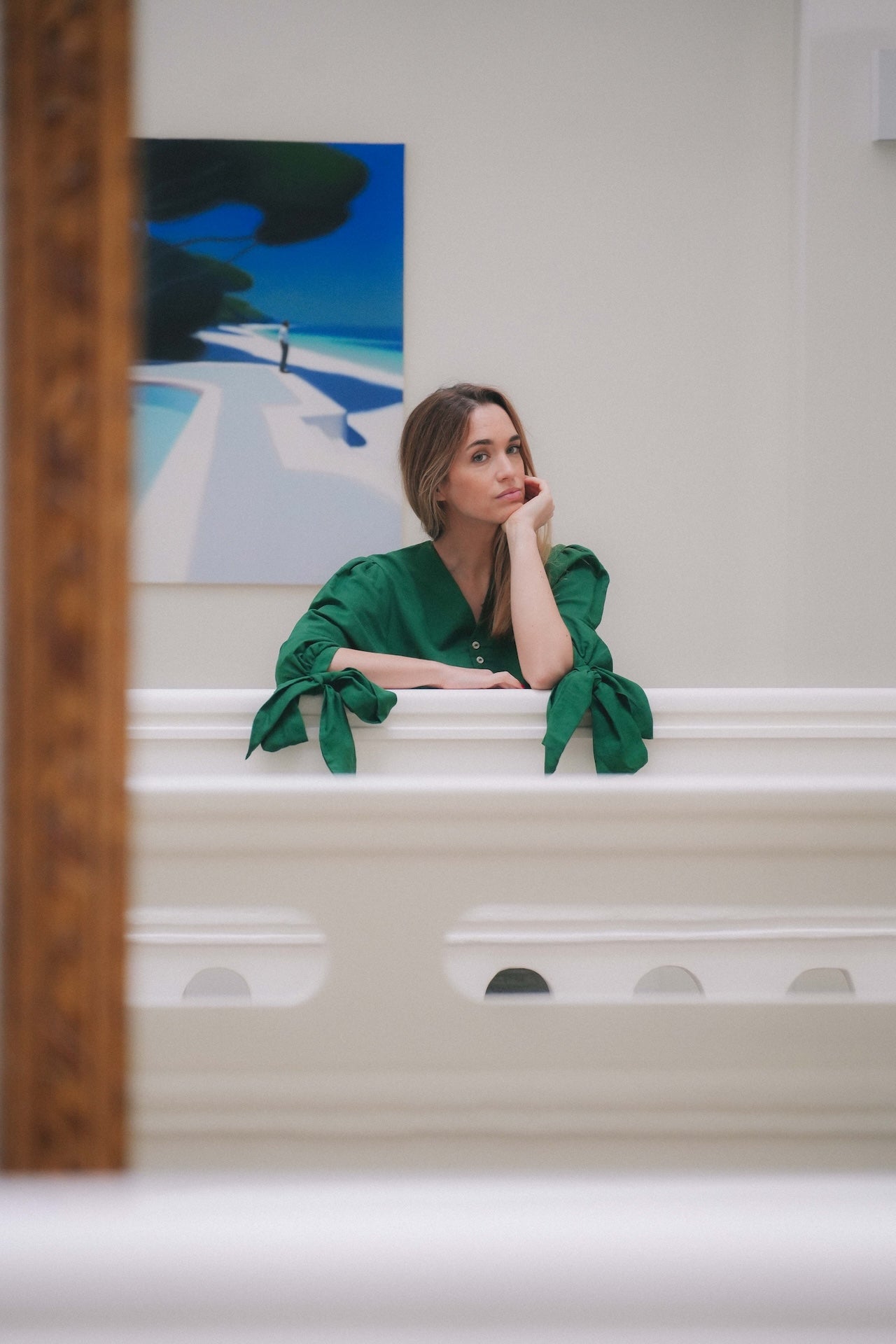 Chemise flor - Madame - Lin vert