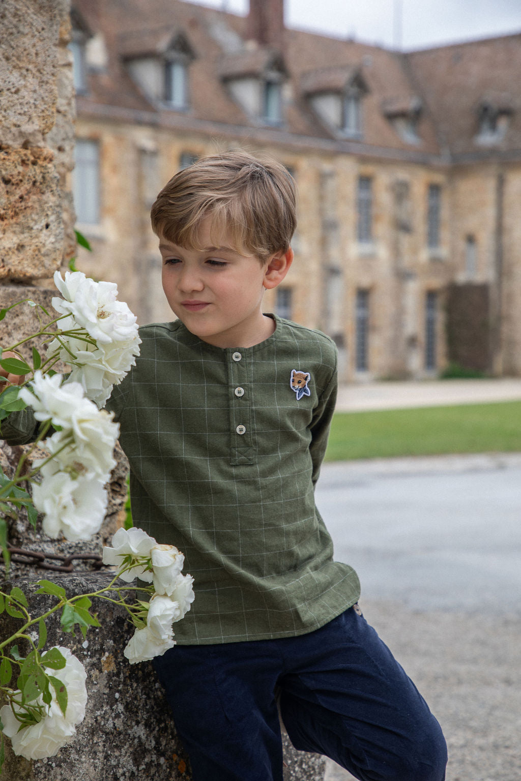 Blouse Kurta - Carreaux Vert