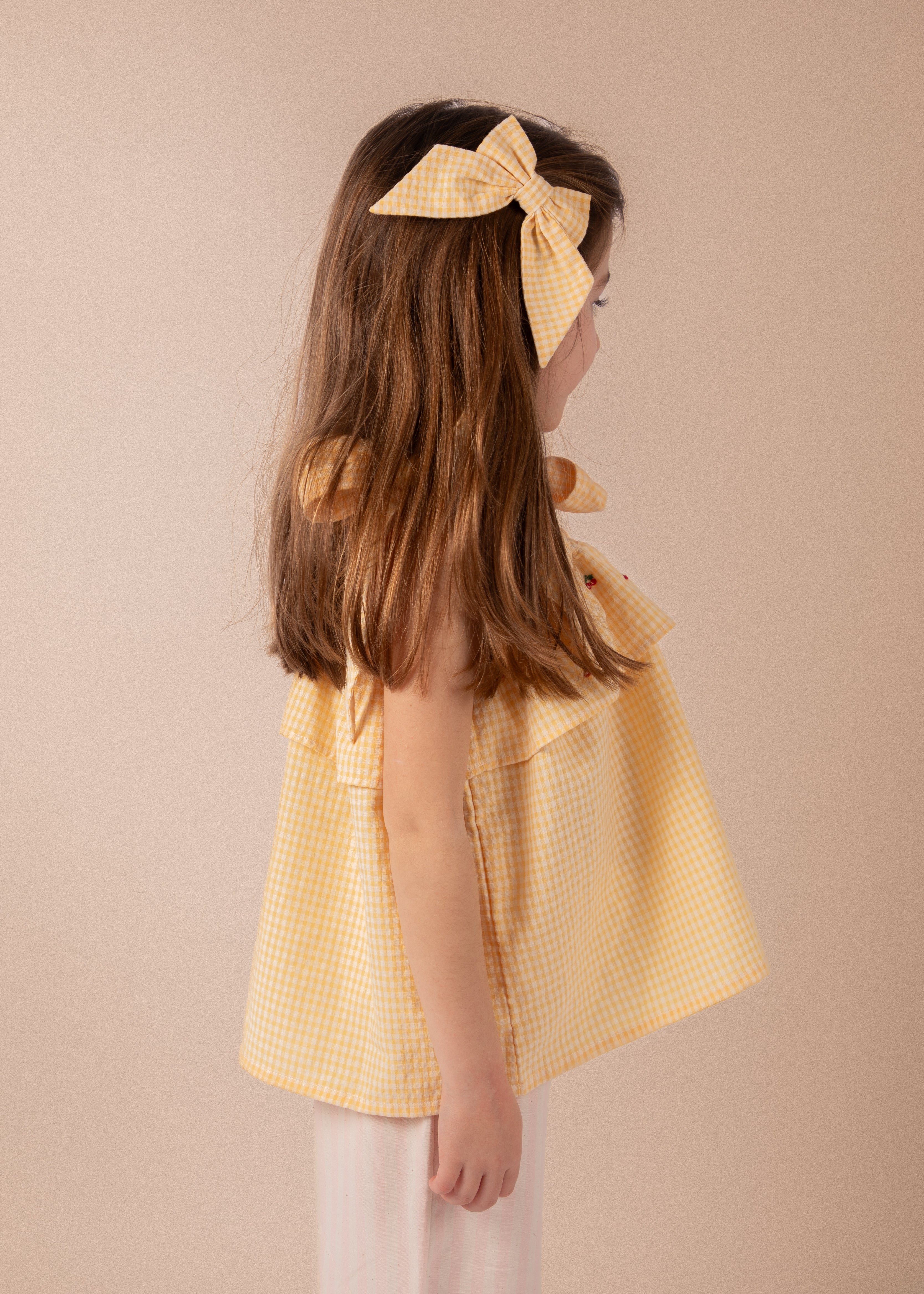 Barette Carlotta - Vichy jaune