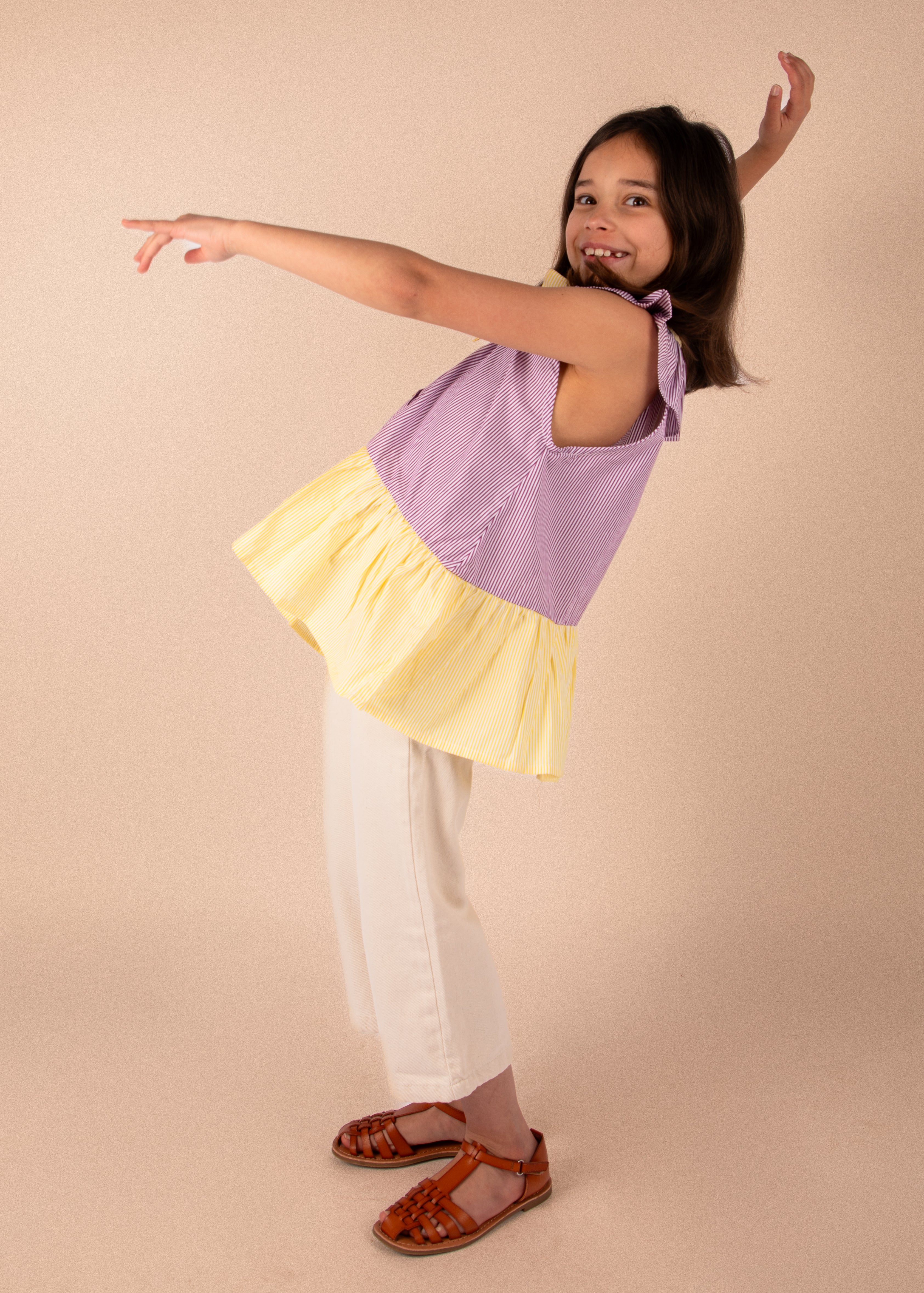 Chemise Hortense - Rayures bordeaux