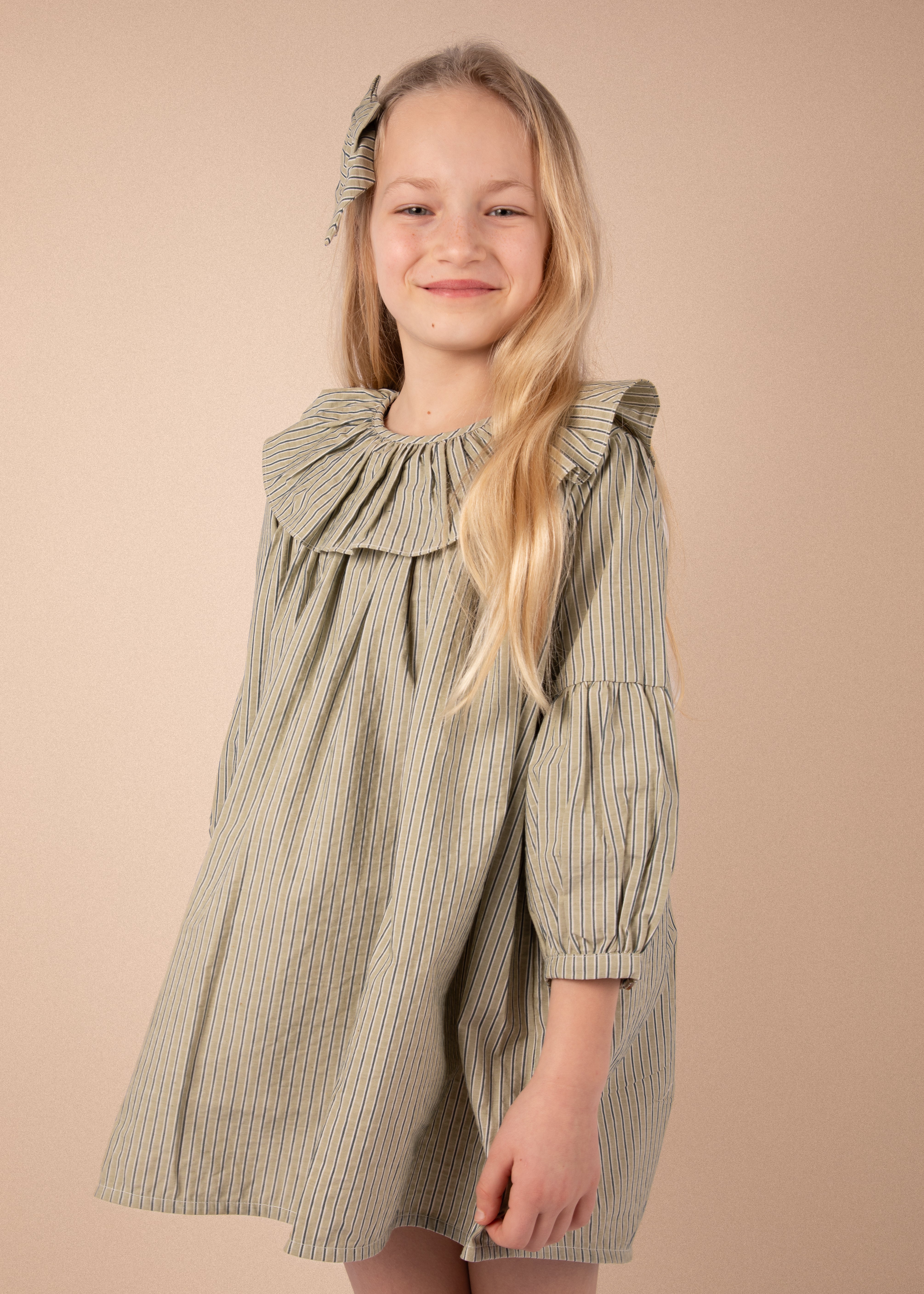 Robe Bianca - Rayures menthe