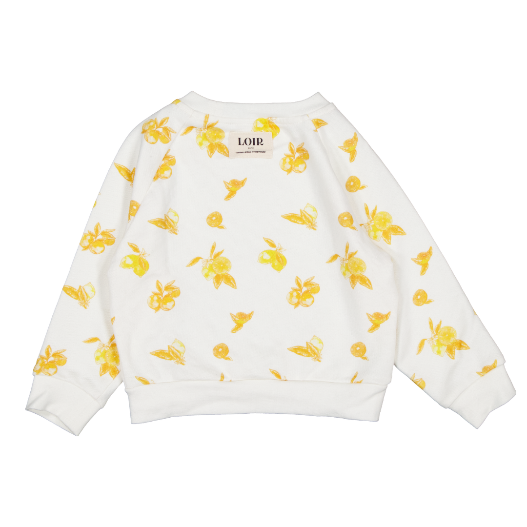 Sweat LEMONADE - Imprimé citron exclusif LOIR paris®