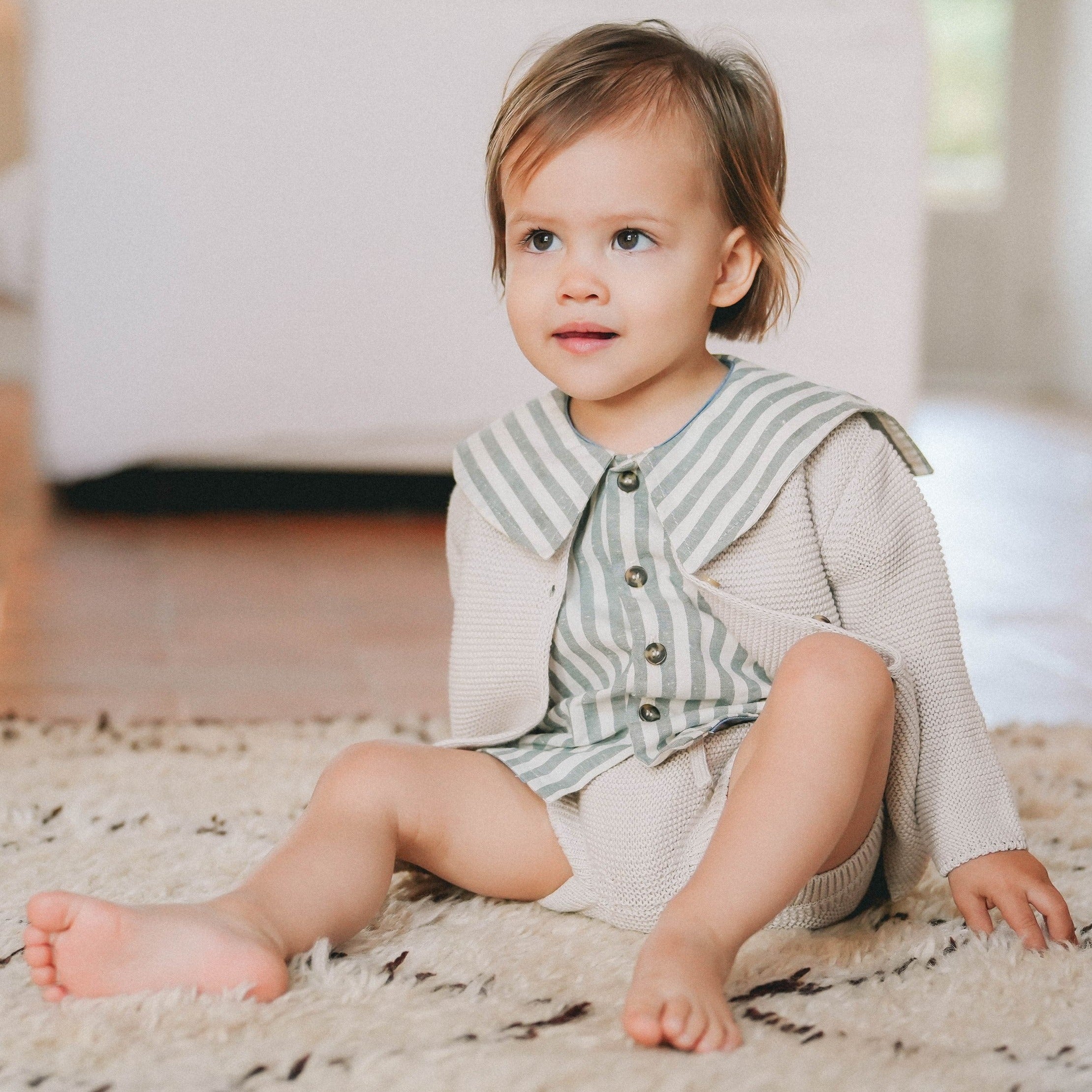 Chemise LORETTE - Rayures vertes