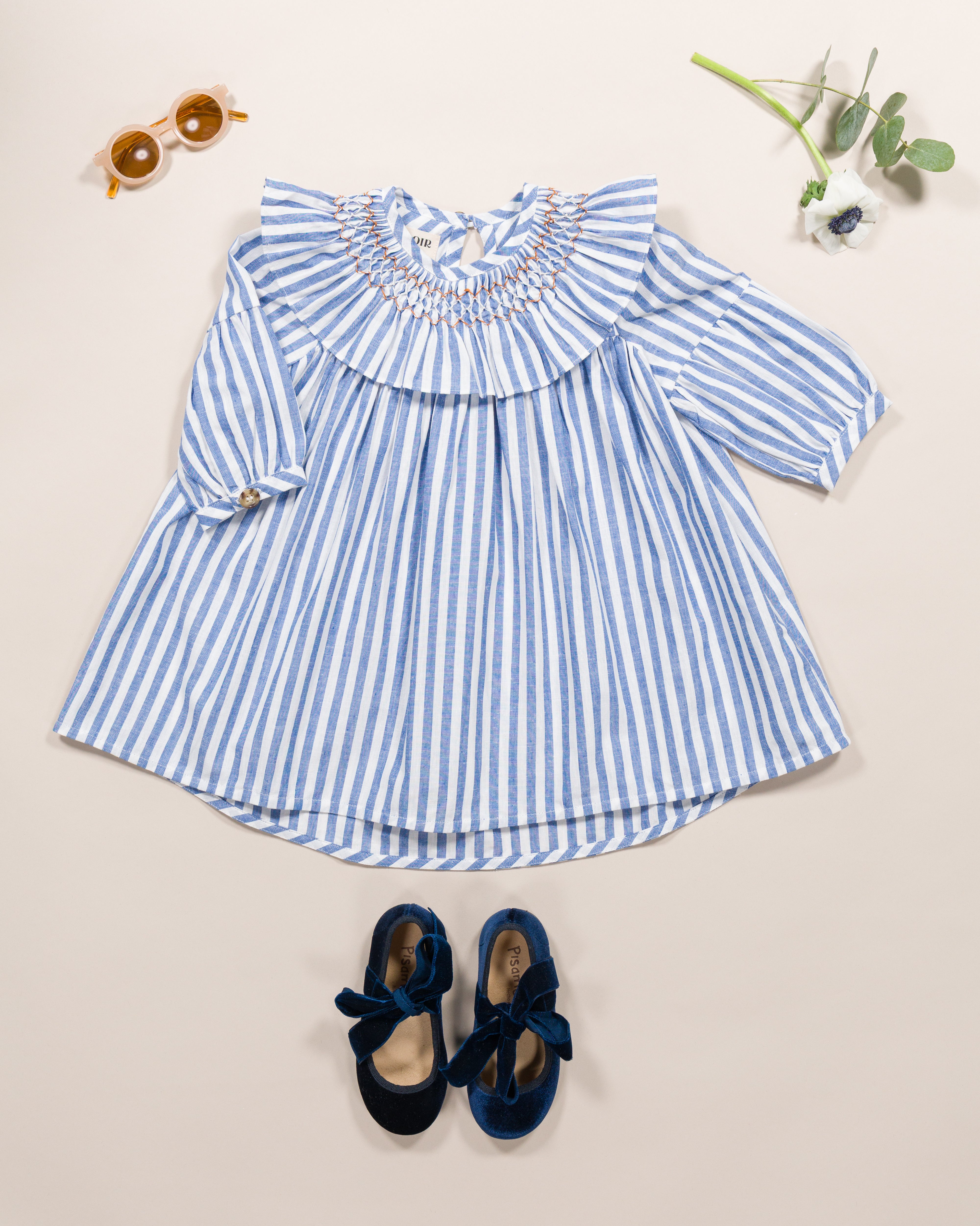 Robe BIANCA - Rayures bleues