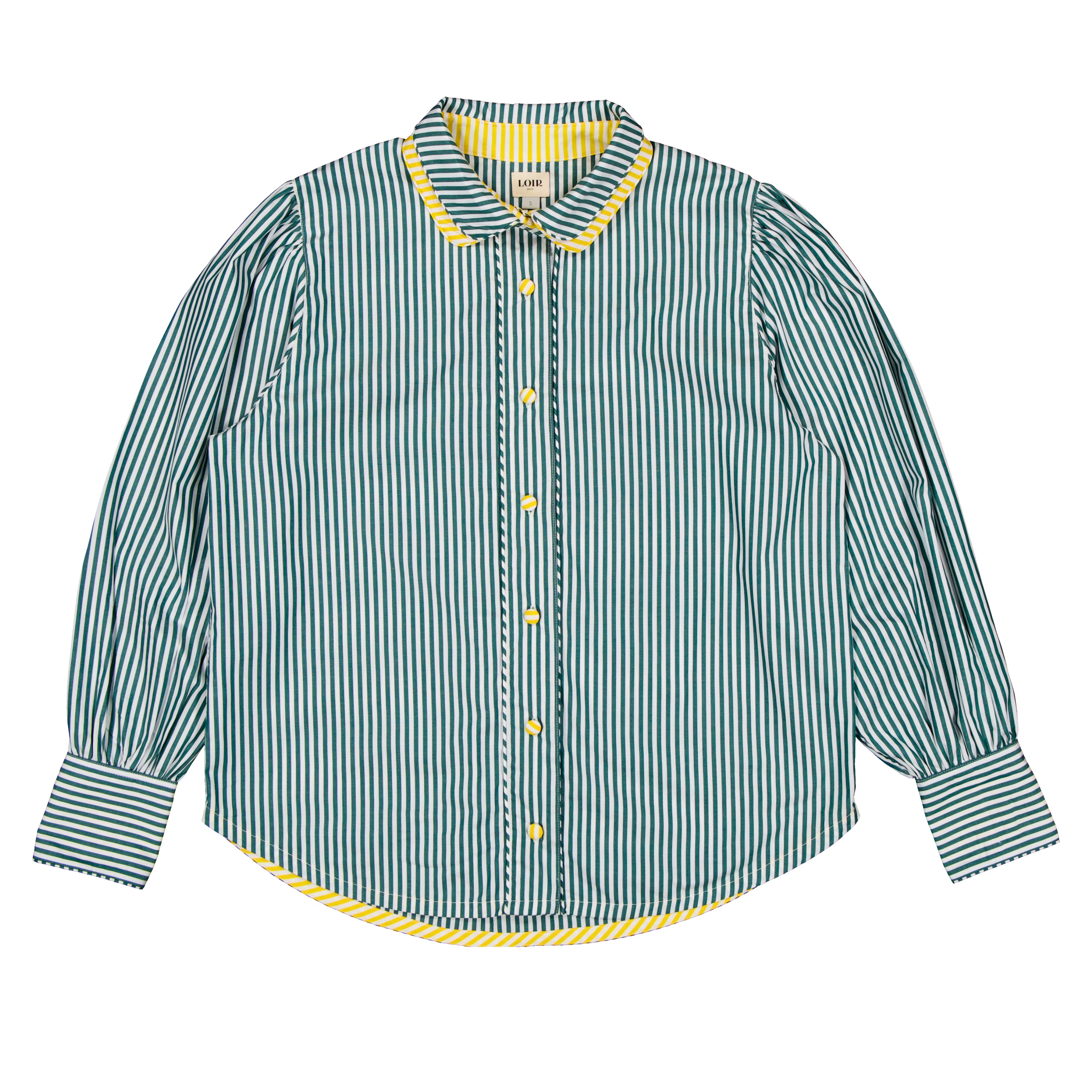 Chemise LOUISA - Rayures vertes