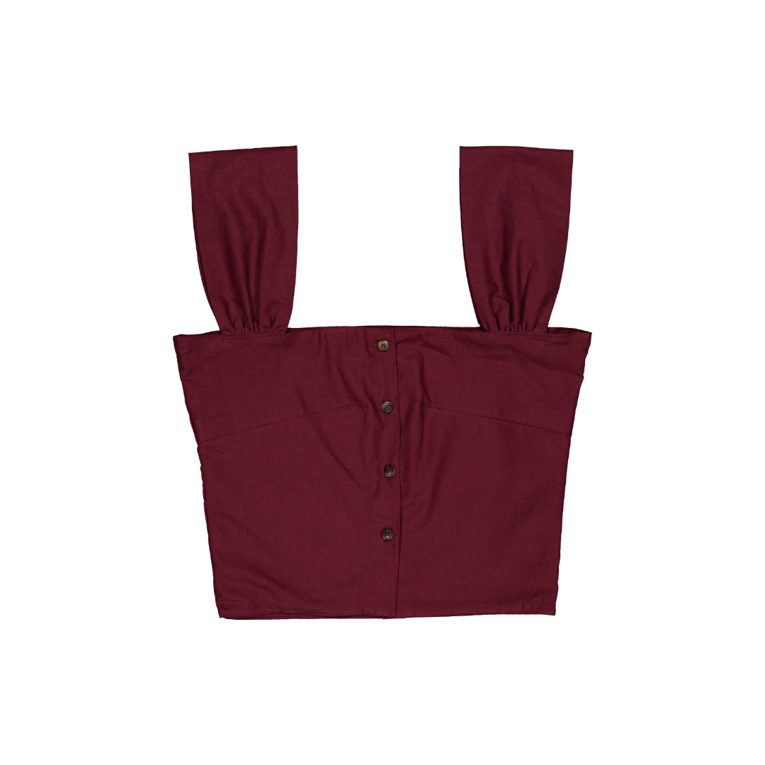 Top Cielo - Madame - Lin bordeaux
