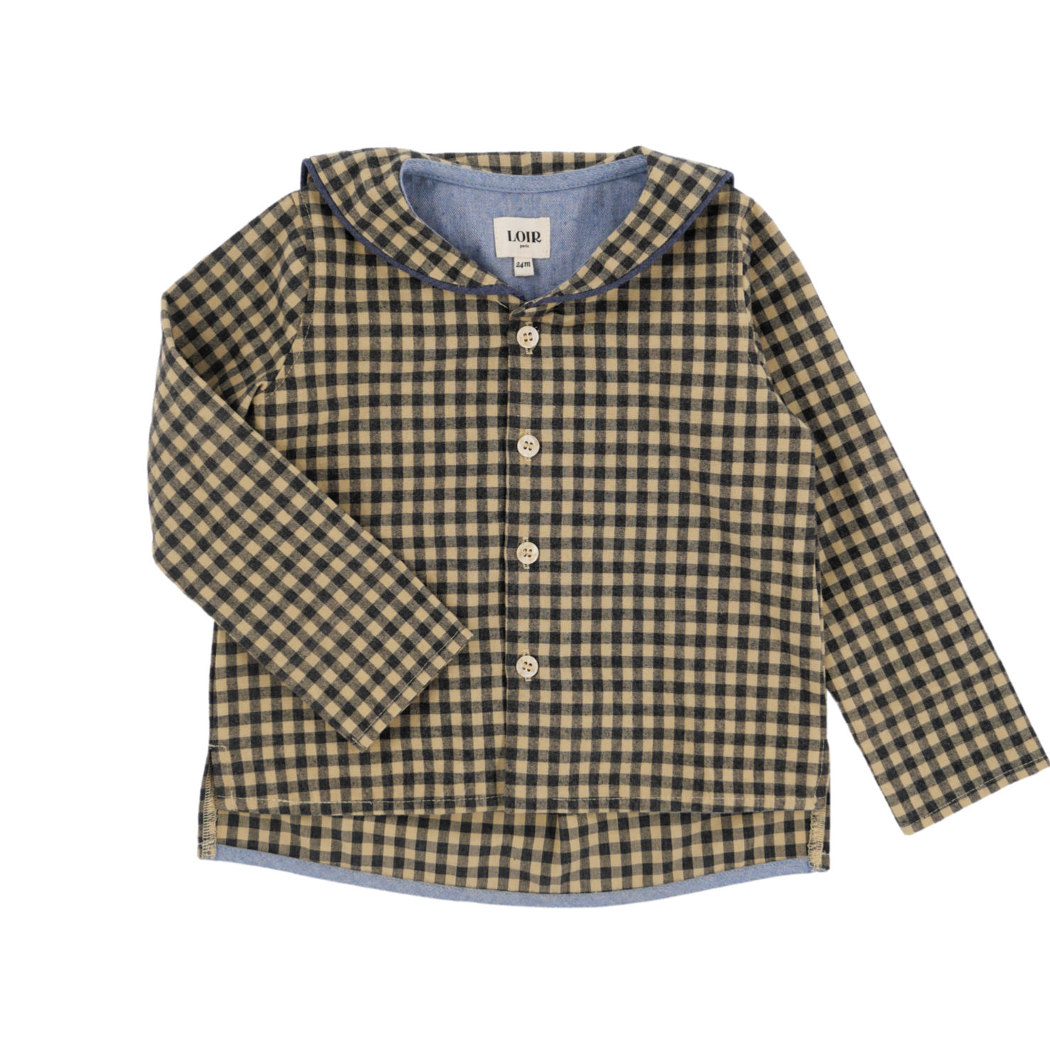 Chemise MILTON - vichy taupe
