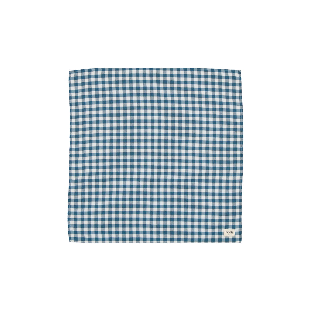 Foulard ALFRED - Vichy Bleu Canard