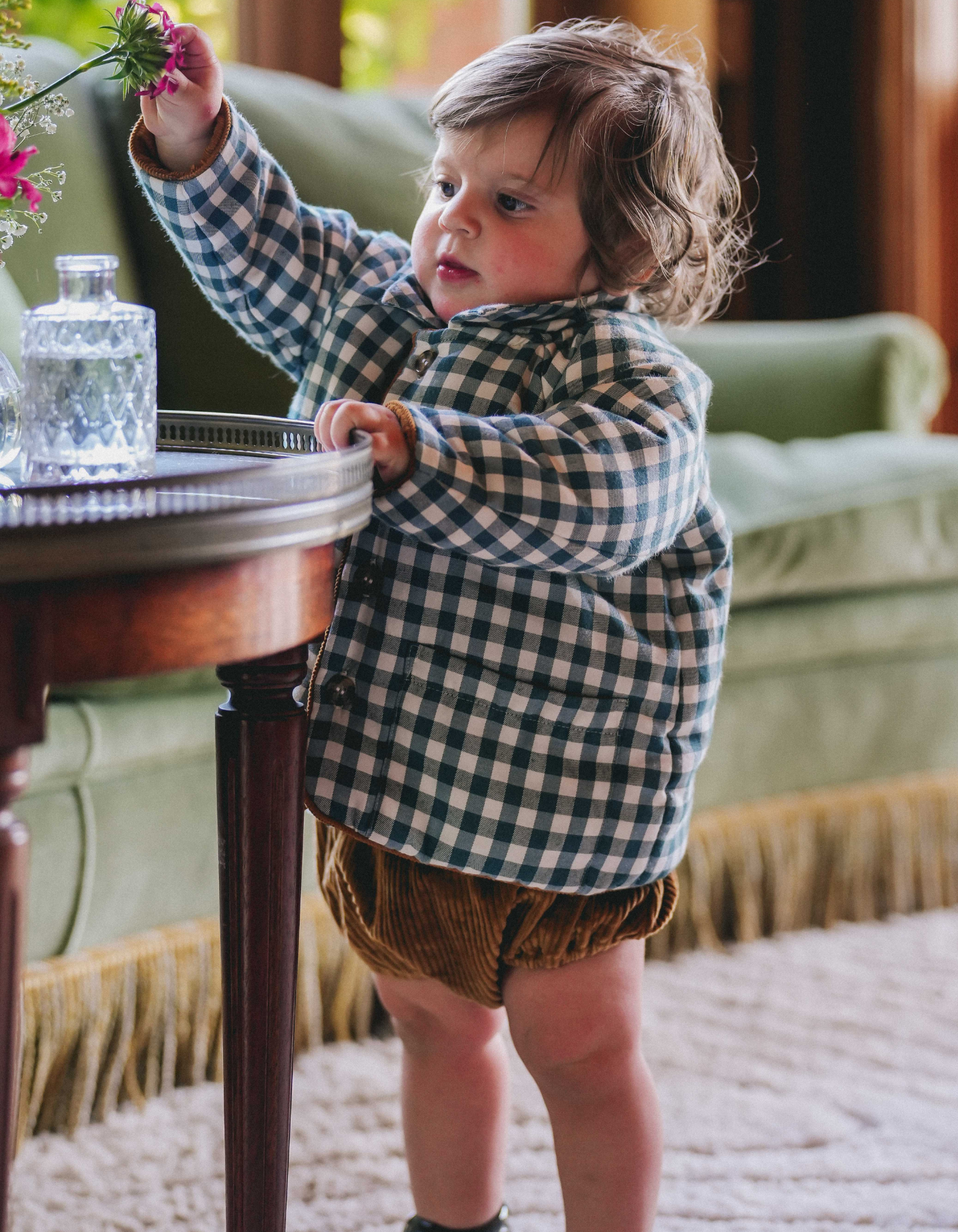 Veste YSÉE - Vichy Vert