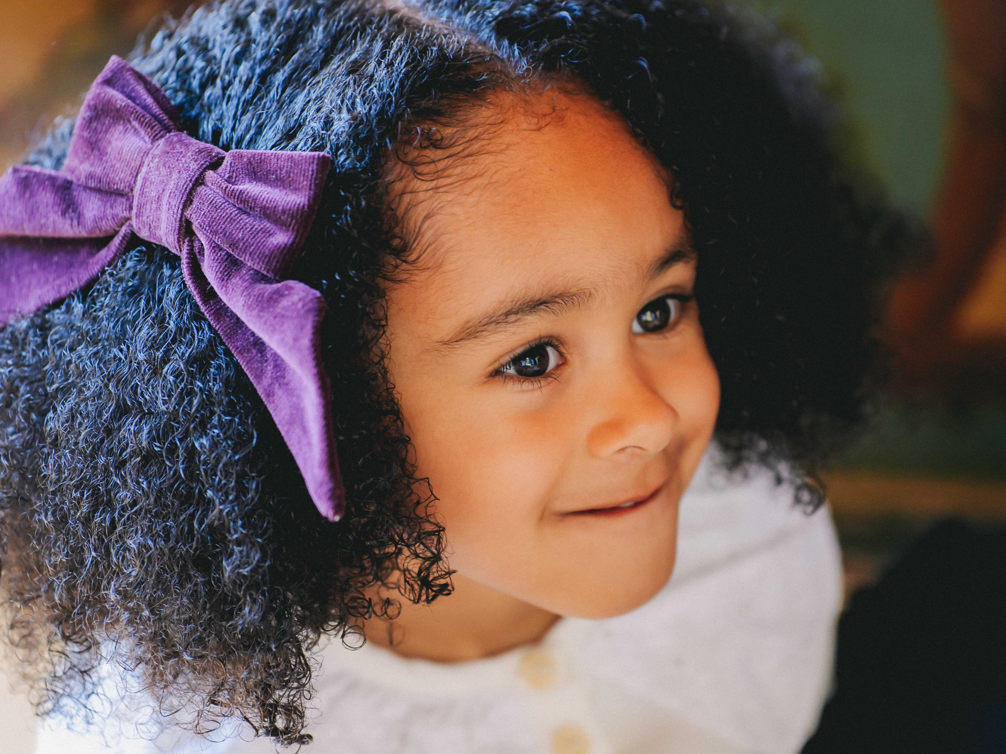 Barette CARLOTTA -  Velours prune