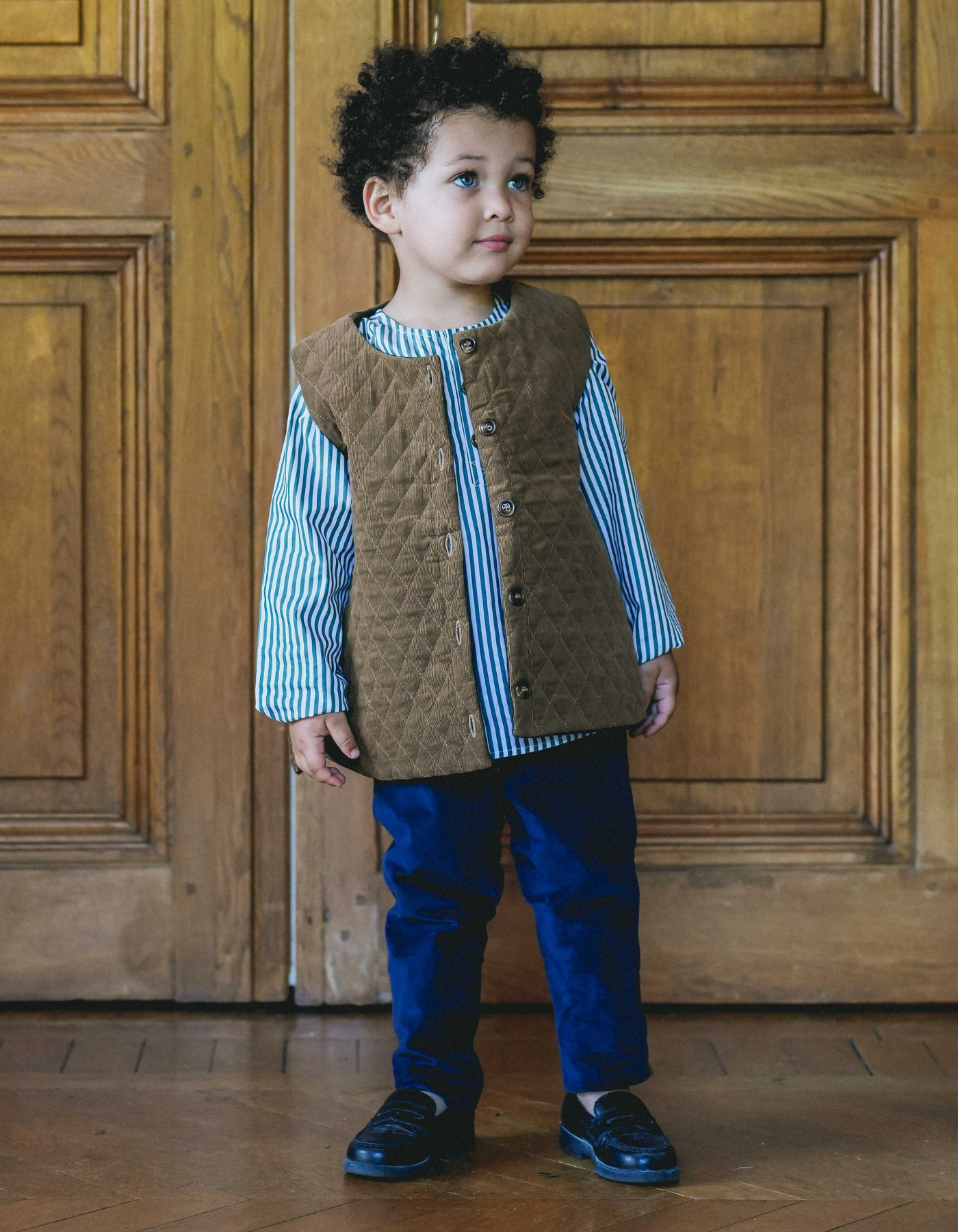 Pantalon CAROTTE - Velours Marine