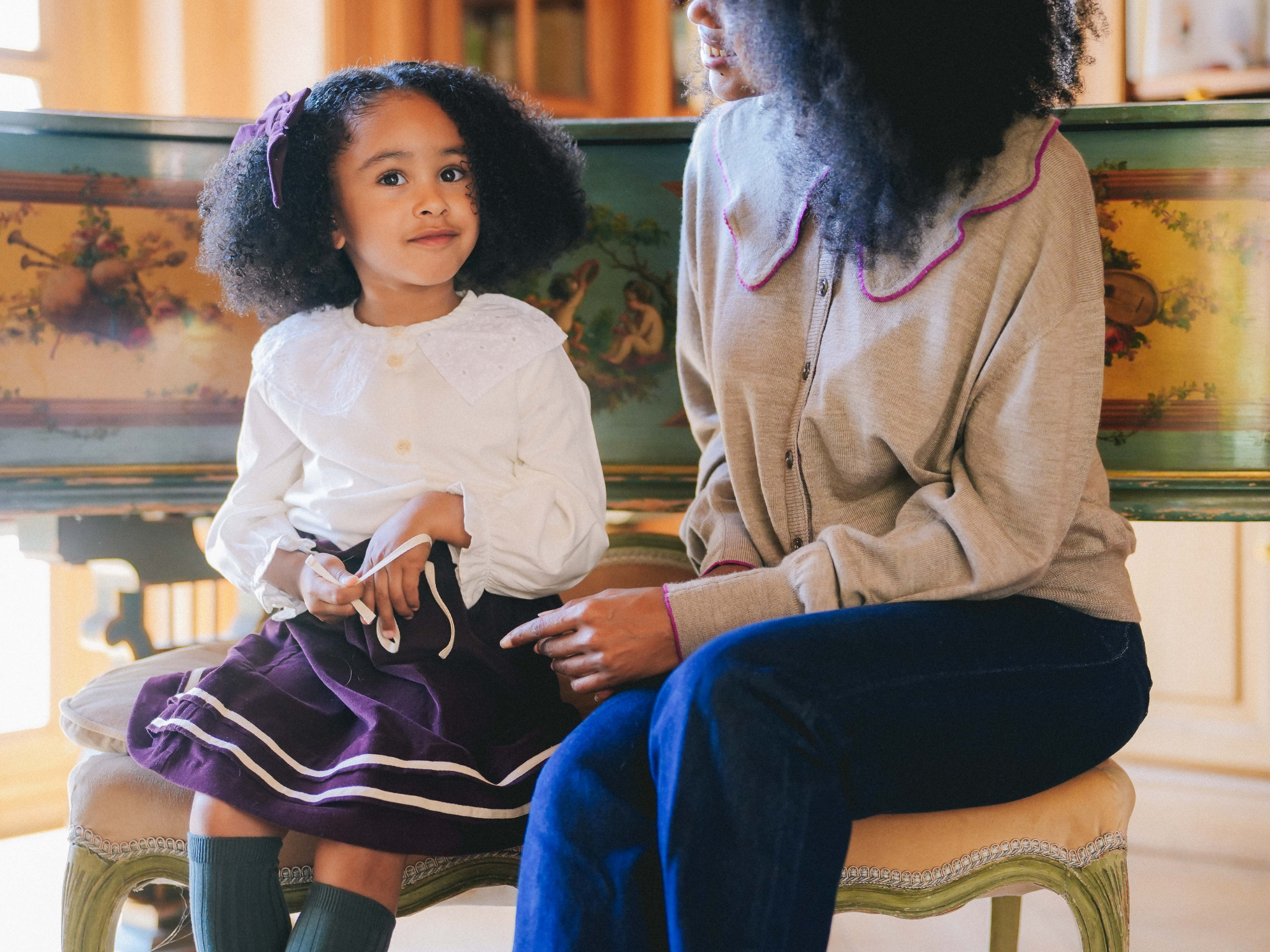 Jupe POPPY - Velours Prune