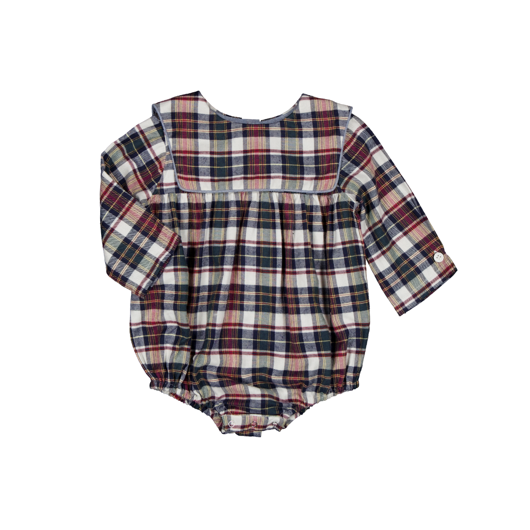 Barboteuse Sisi - Tartan de Noël