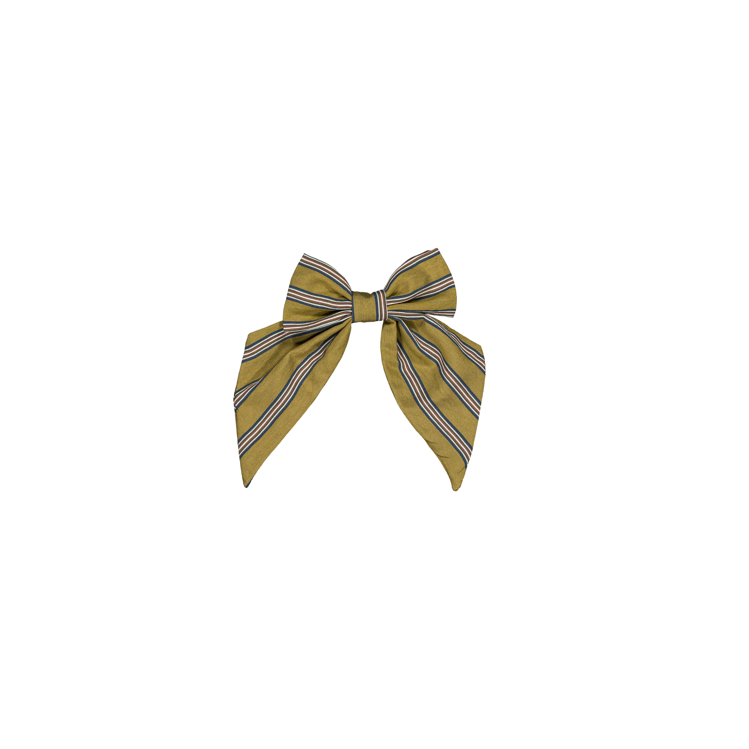 Barrette Carlotta - Rayures olive