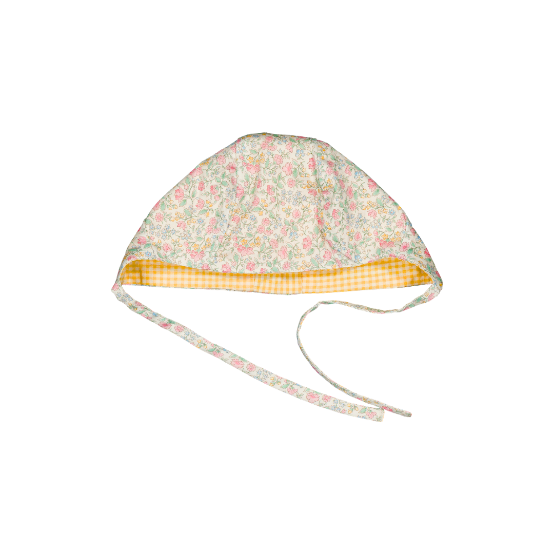 Béguin Prune - Fleurs roses