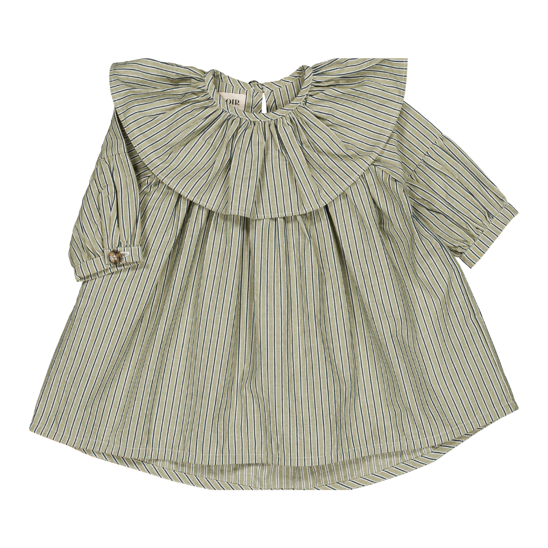 Robe Bianca - Rayures menthe