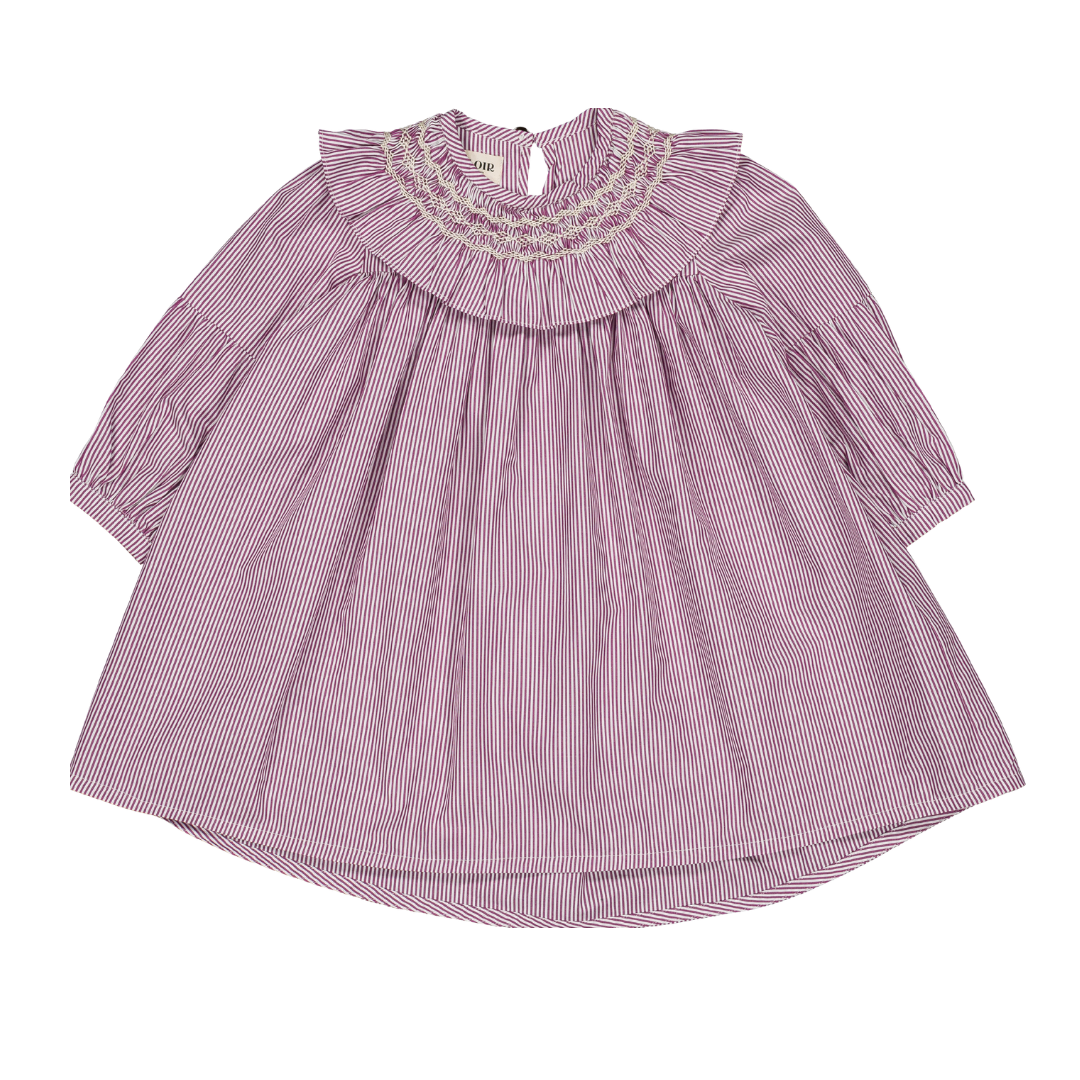 Robe Bianca - Rayures bordeaux