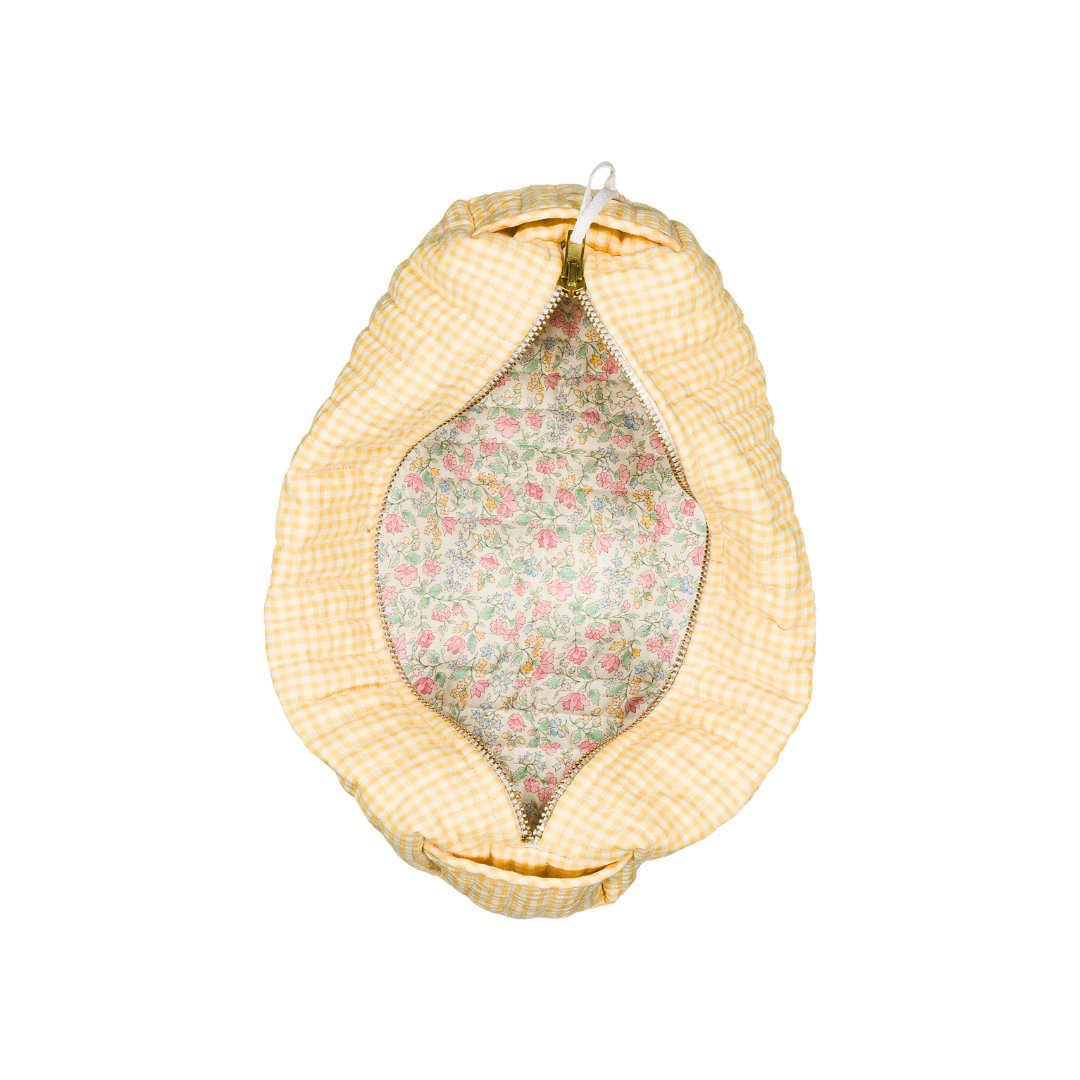 Trousse LUCIA - Vichy jaune