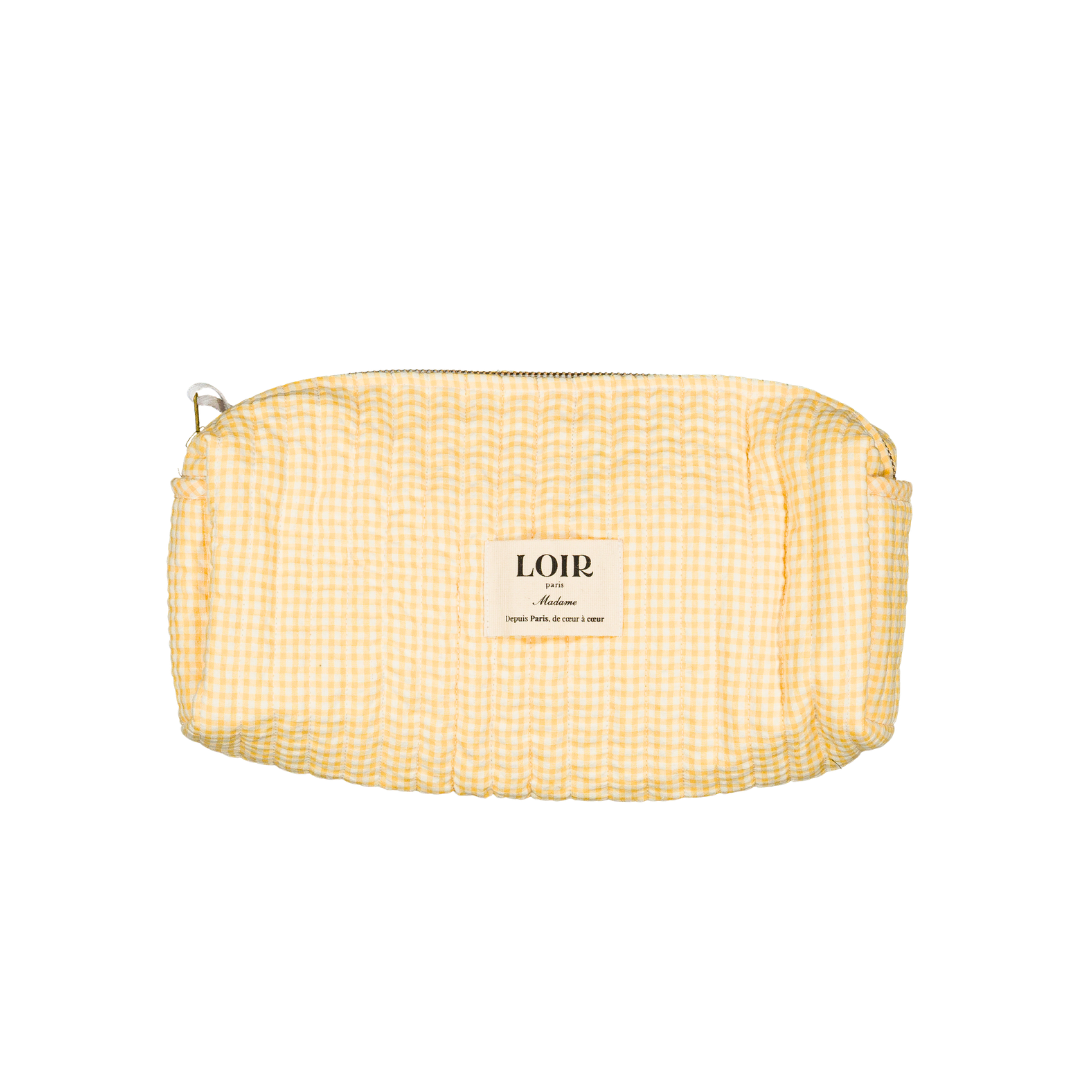 Trousse LUCIA - Vichy jaune